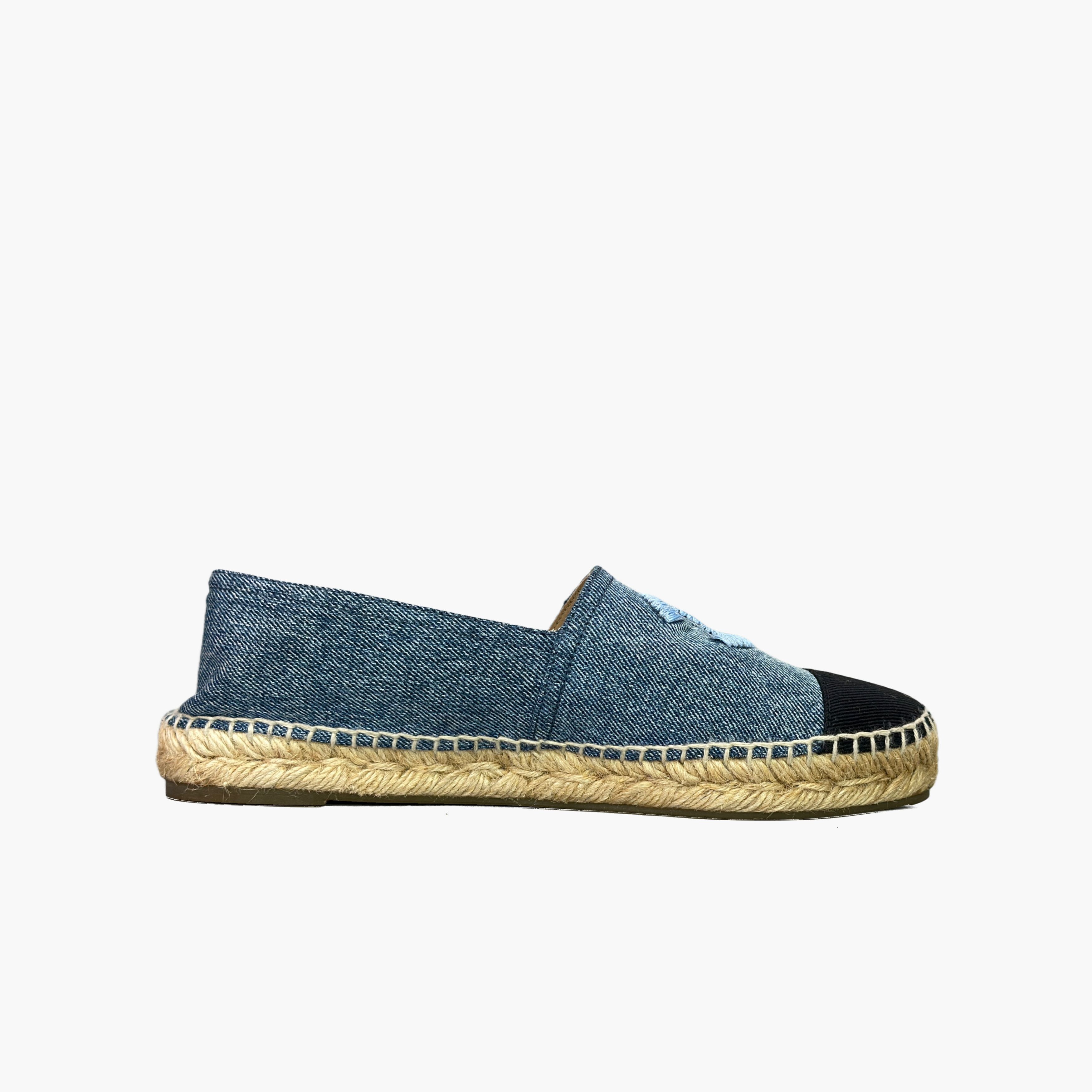 Chanel Chanel Denim CC Logo Espadrilles Size 39 Size US 9 / IT 39 - 2 Thumbnail