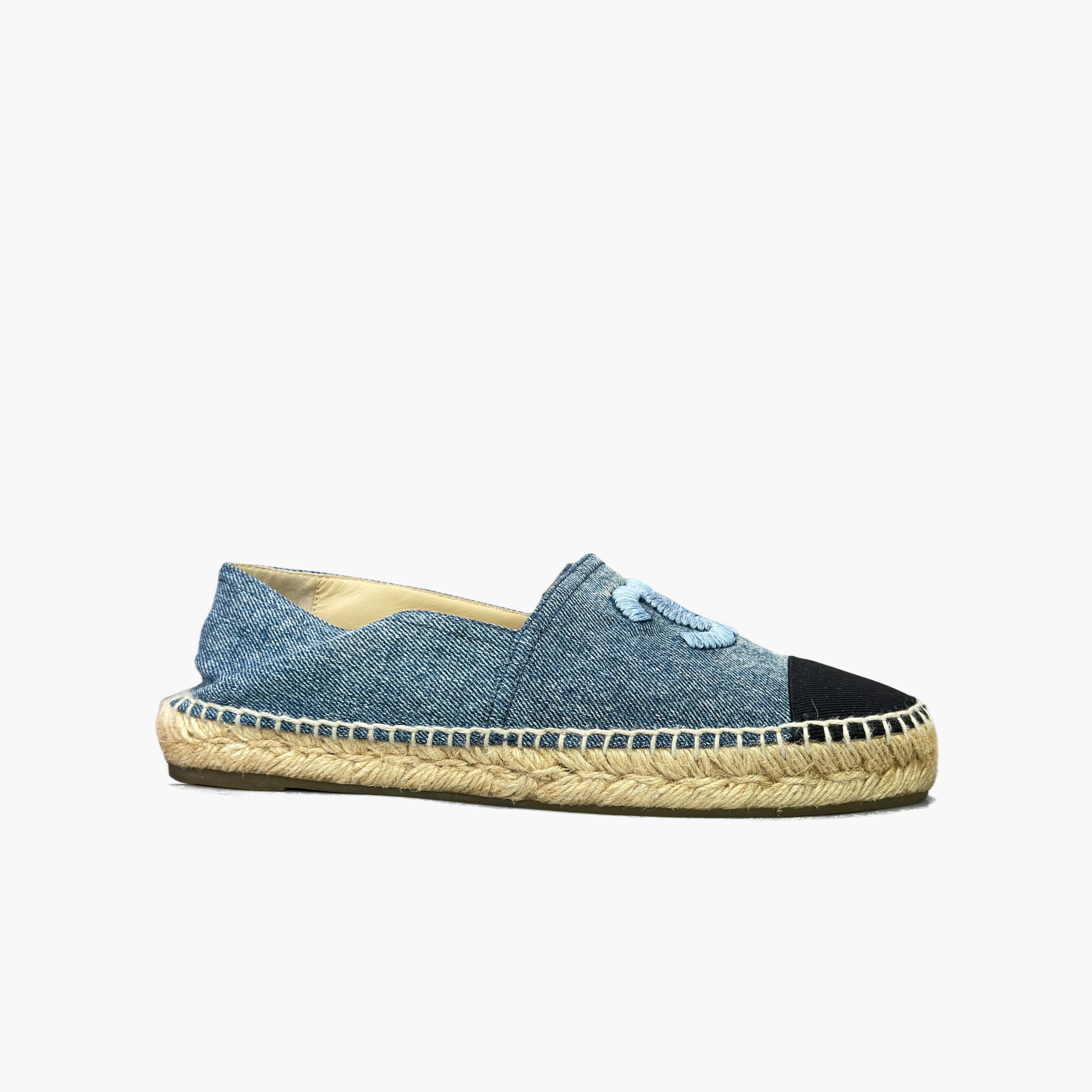 Chanel Chanel Denim CC Logo Espadrilles Size 39 Size US 9 / IT 39 - 4 Thumbnail