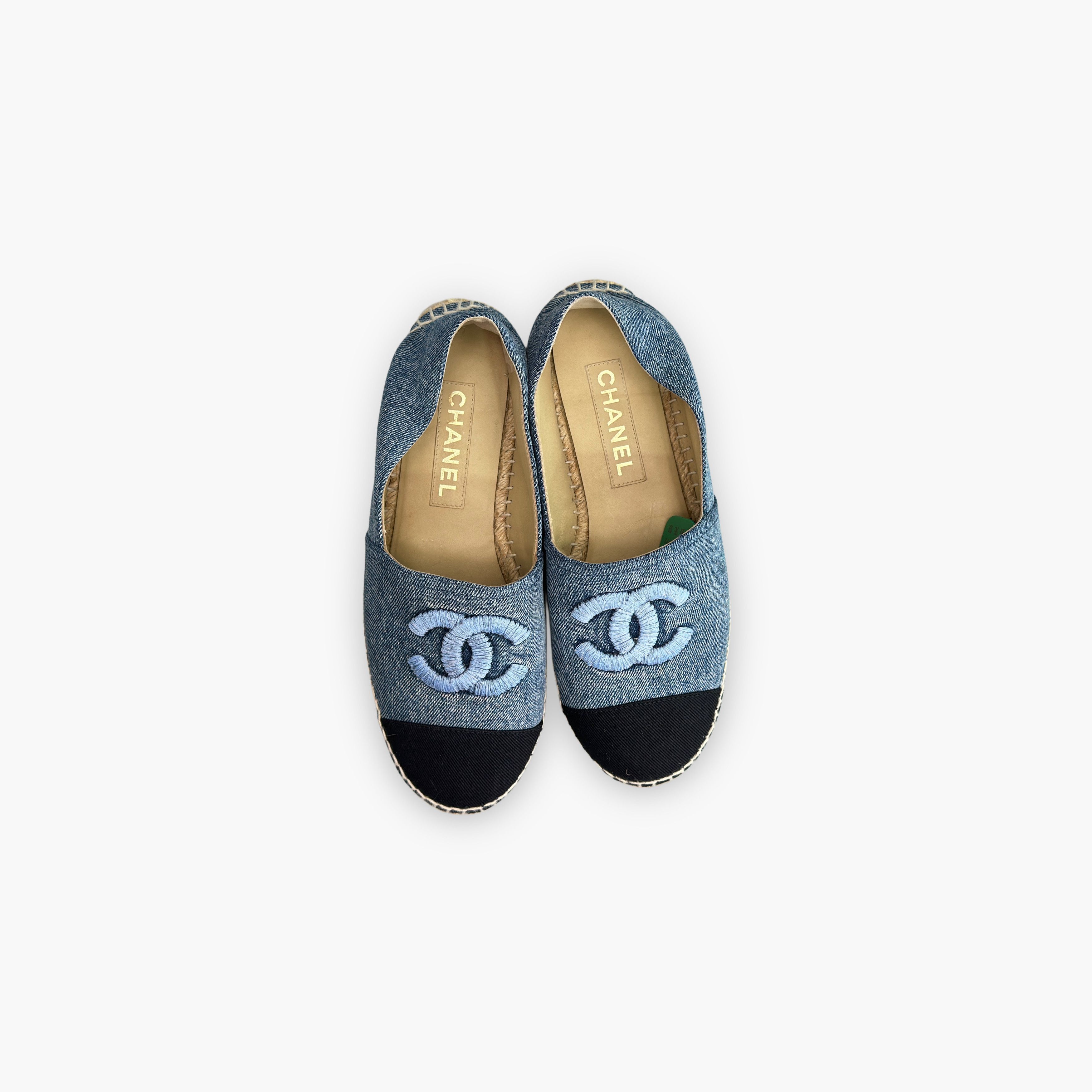 Chanel Chanel Denim CC Logo Espadrilles Size 39 Size US 9 / IT 39 - 9 Thumbnail
