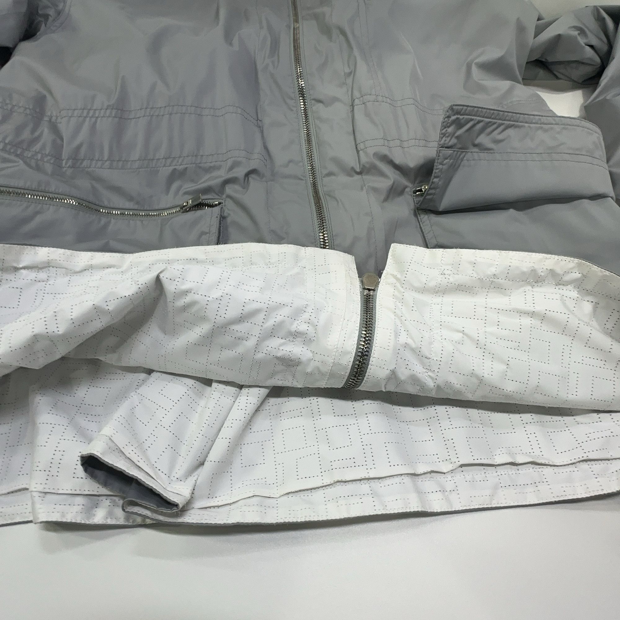 Hermes Hermes Hooded Light Jacket Grey Size 50 Size US M / EU 48-50 / 2 - 10 Thumbnail