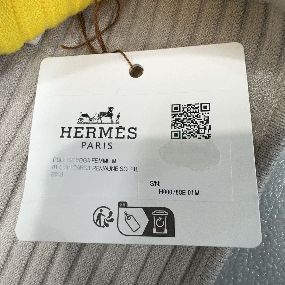 Hermes Hermès Sellier Half-Zip Knit Sweater Size M Size M / US 6-8 / IT 42-44 - 4 Thumbnail