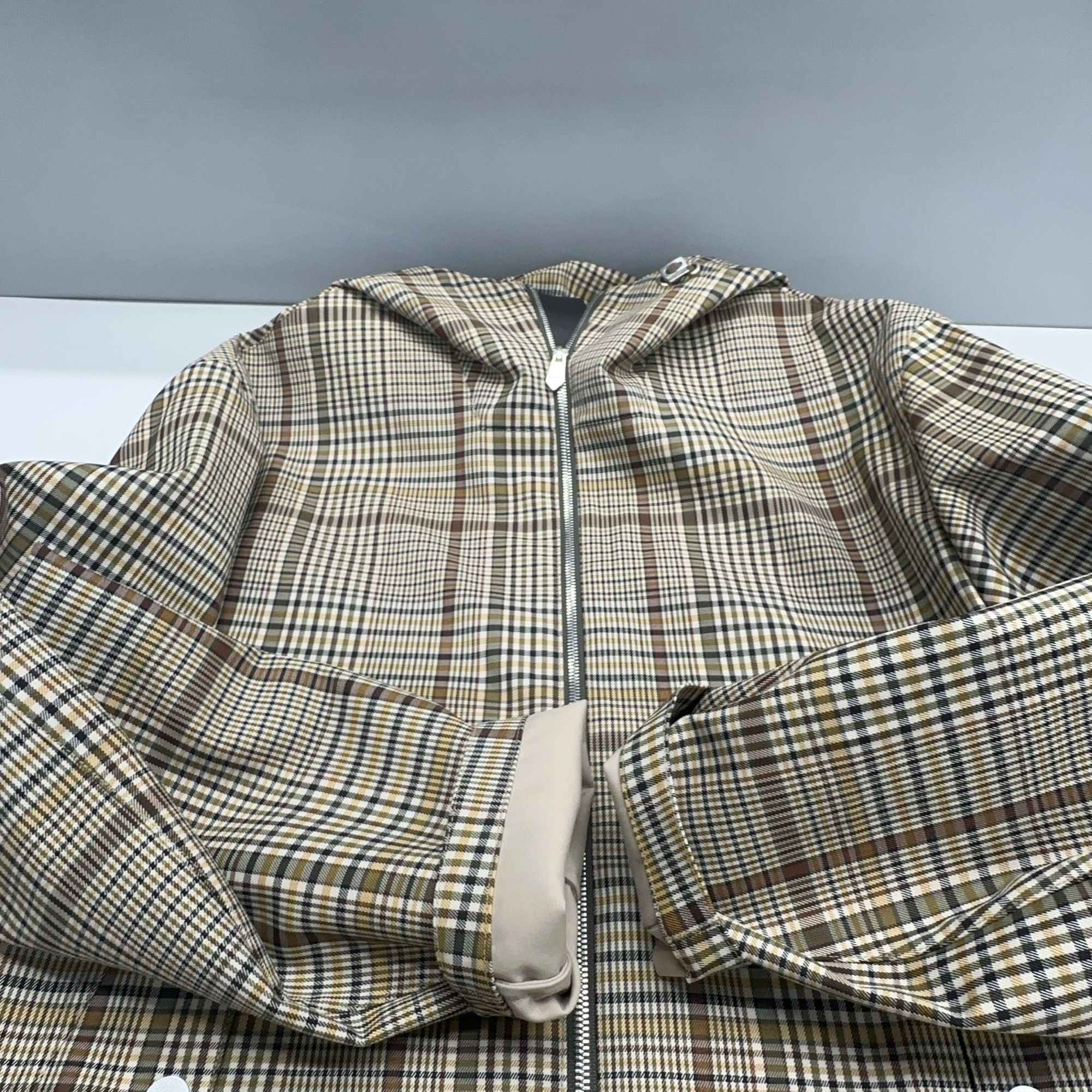 Hermes HERMES Plaid Hooded Jacket Size 46 Size US S / EU 44-46 / 1 - 9 Thumbnail