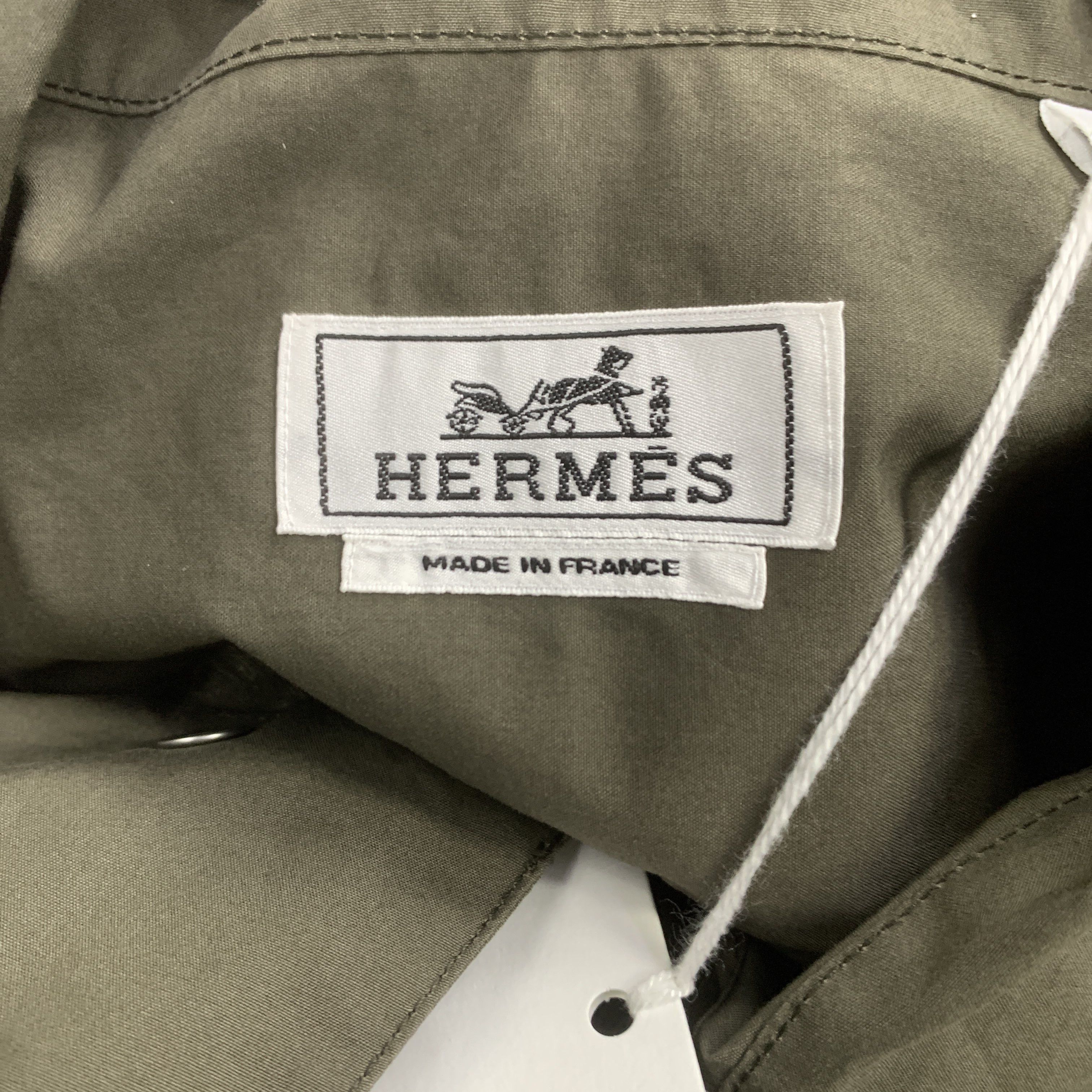 Hermes Hermès Basalte Overshirt Jacket Size M Size US XXS / EU 40 - 2 Thumbnail