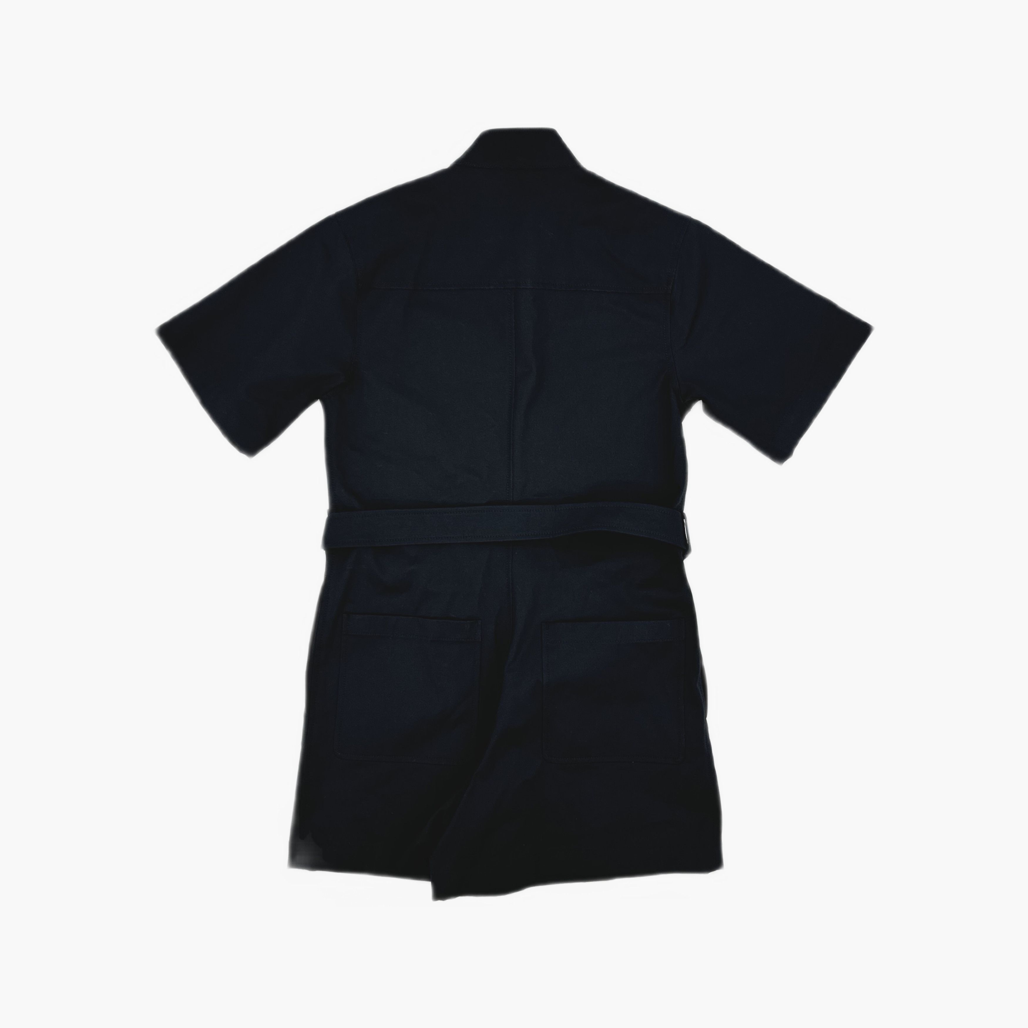 Hermes Hermès Black Cotton Blend Jumpsuit Size 38 Size 27" / US 4 / IT 40 - 2 Thumbnail