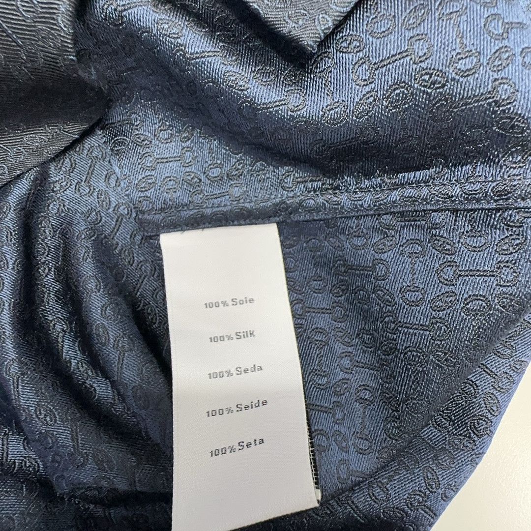 Hermes Hermès Silk Monogram Shirt Size 15.5 Size US M / EU 48-50 / 2 - 3 Thumbnail