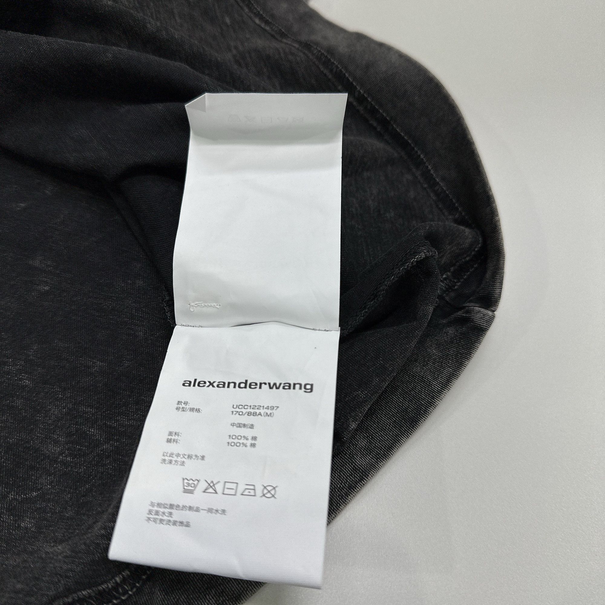 Alexander Wang Alexander Wang Acid Wash Logo T-Shirt Size M Size M / US 6-8 / IT 42-44 - 6 Thumbnail