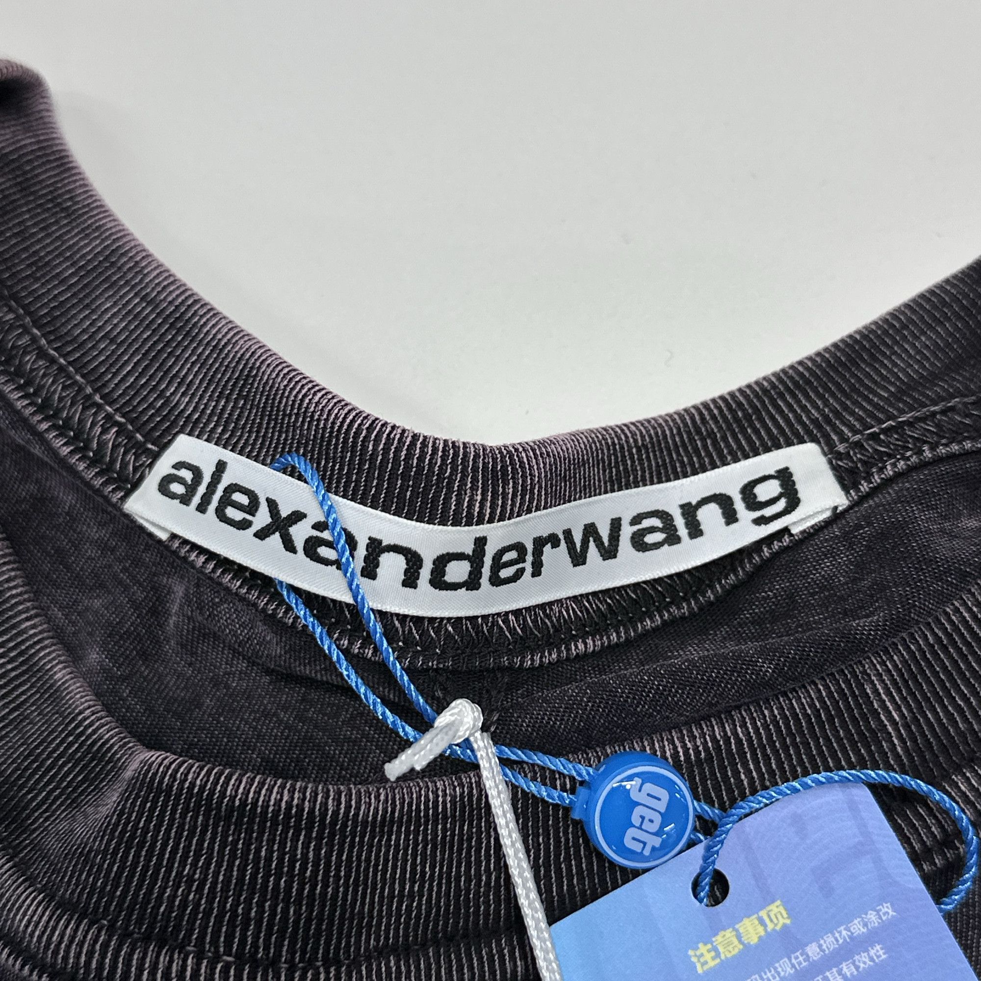 Alexander Wang Alexander Wang Acid Wash Logo T-Shirt XL Size US XL / EU 56 / 4 - 3 Thumbnail