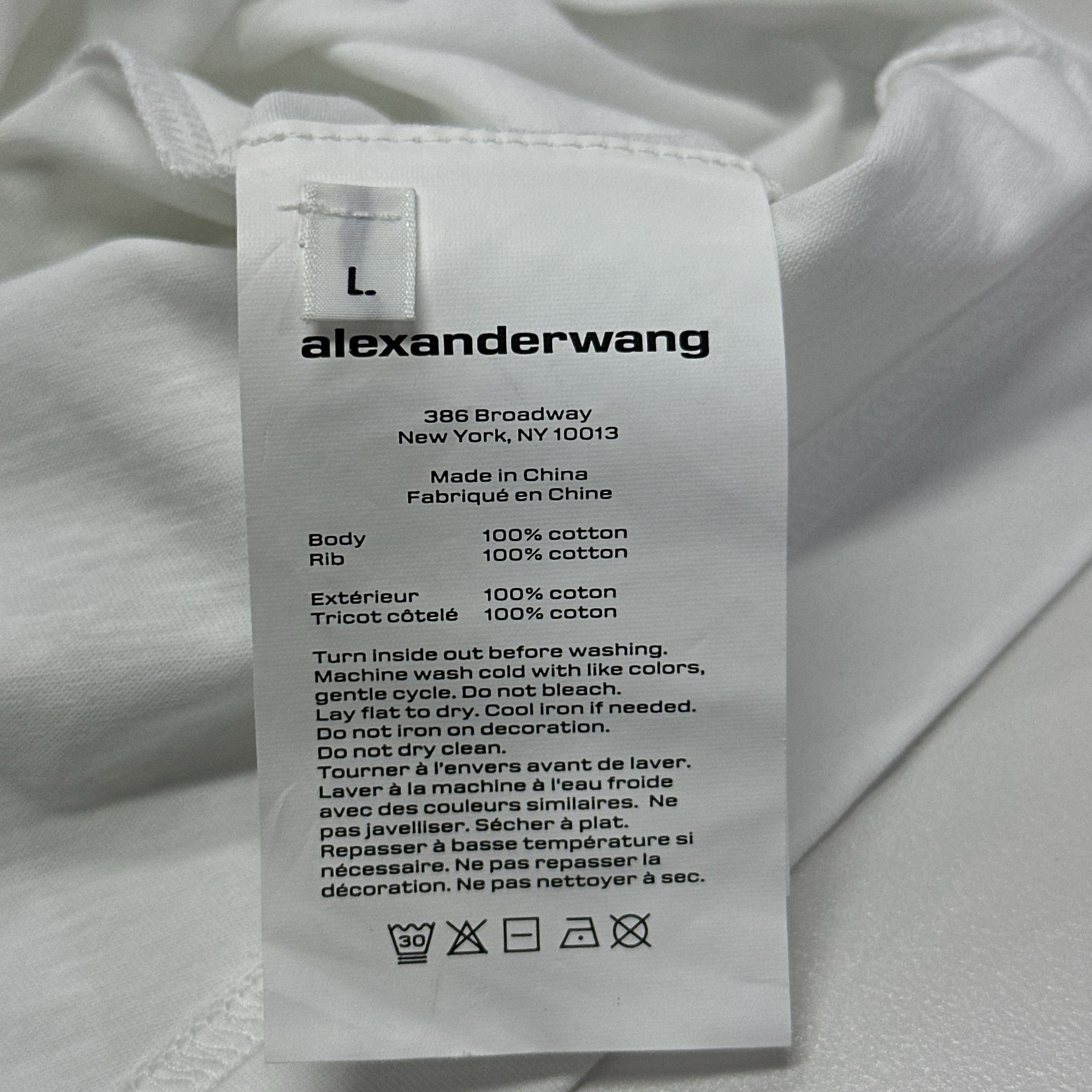 Alexander Wang Alexander Wang Logo T-Shirt Size L Size L / US 10 / IT 46 - 5 Thumbnail