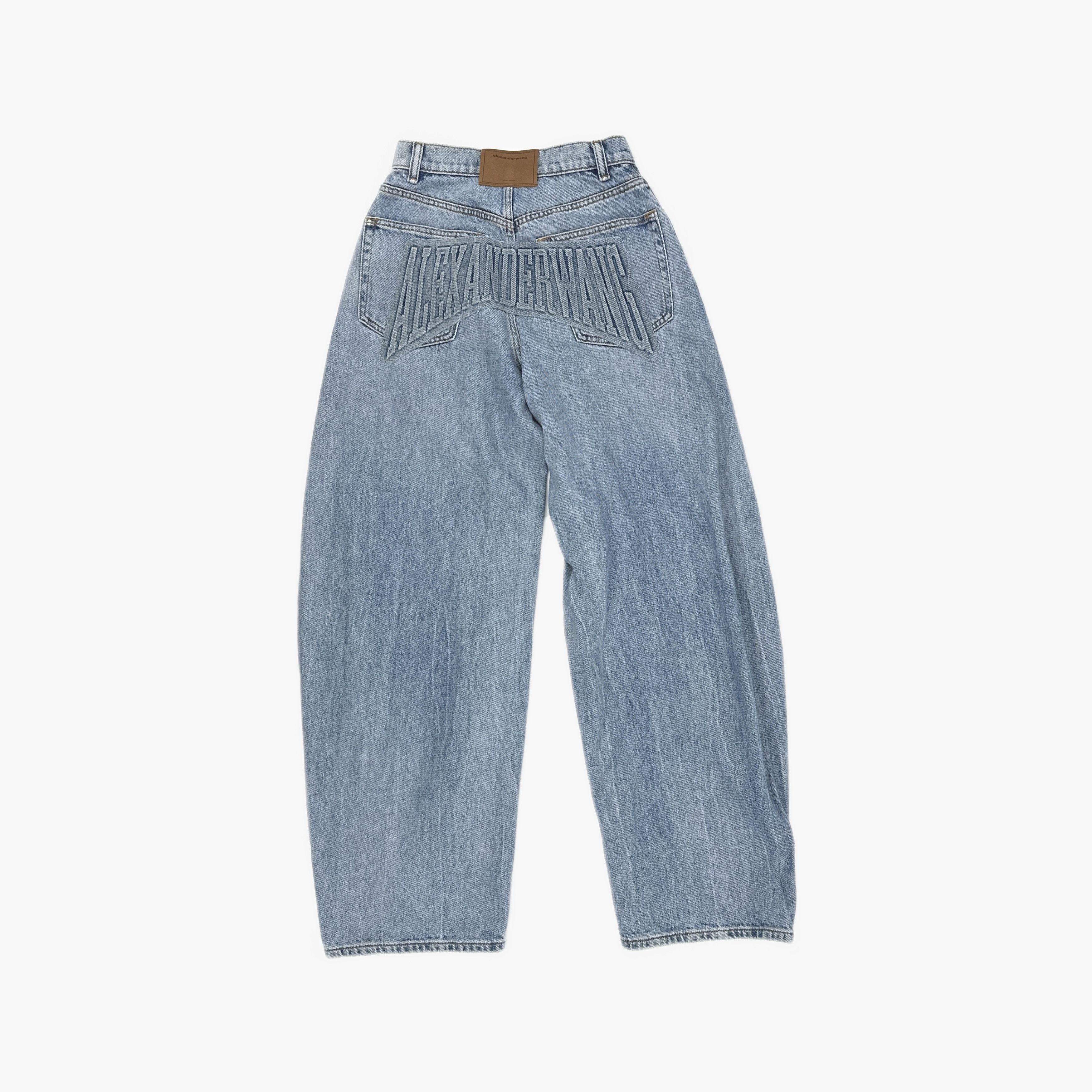 Alexander Wang Alexander Wang Logo Embossed Jeans Size 23 Size 23" - 2 Thumbnail