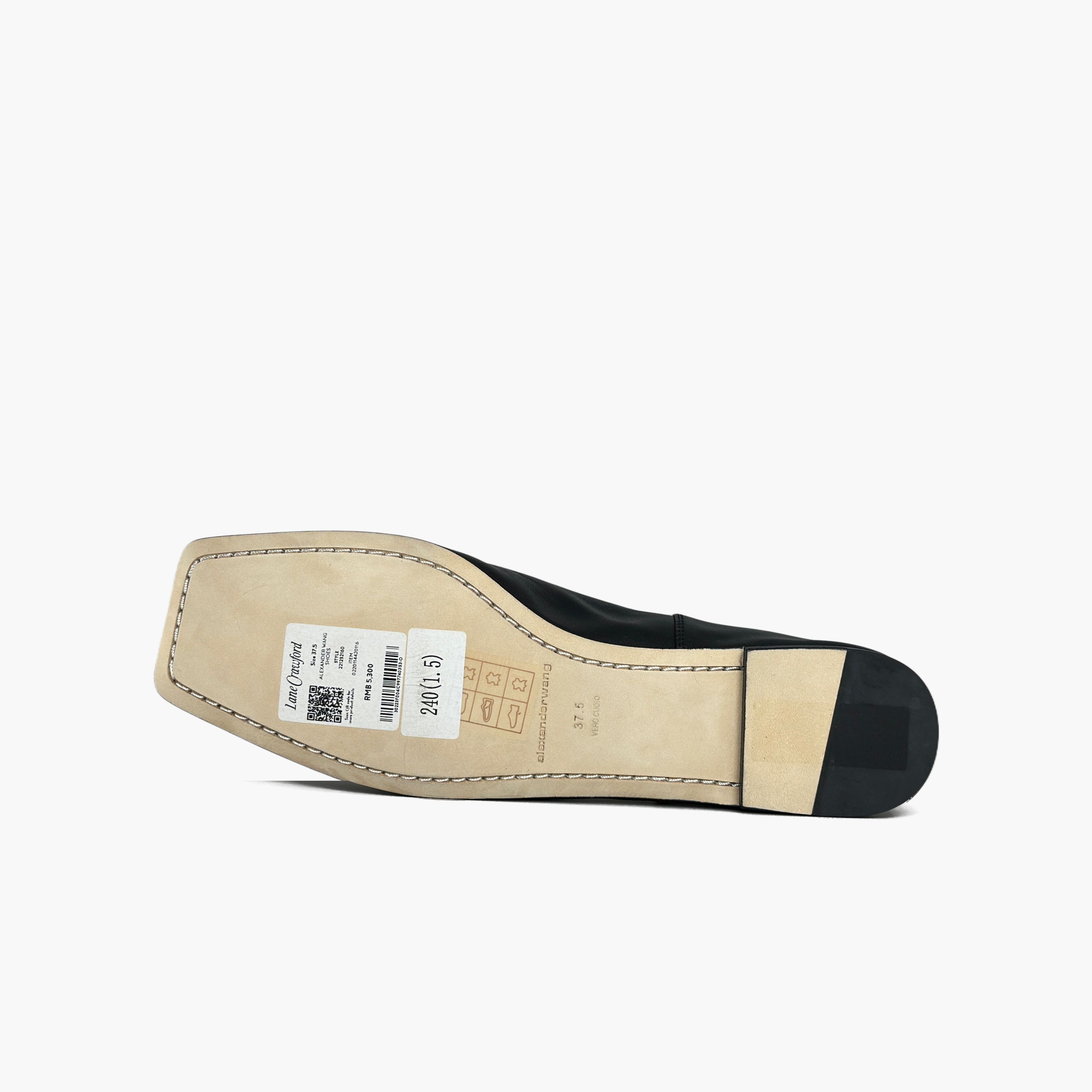 Alexander Wang Alexander Wang Logo Charm Square Toe Flats Size 37.5 Size US 7.5 / IT 37.5 - 8 Thumbnail