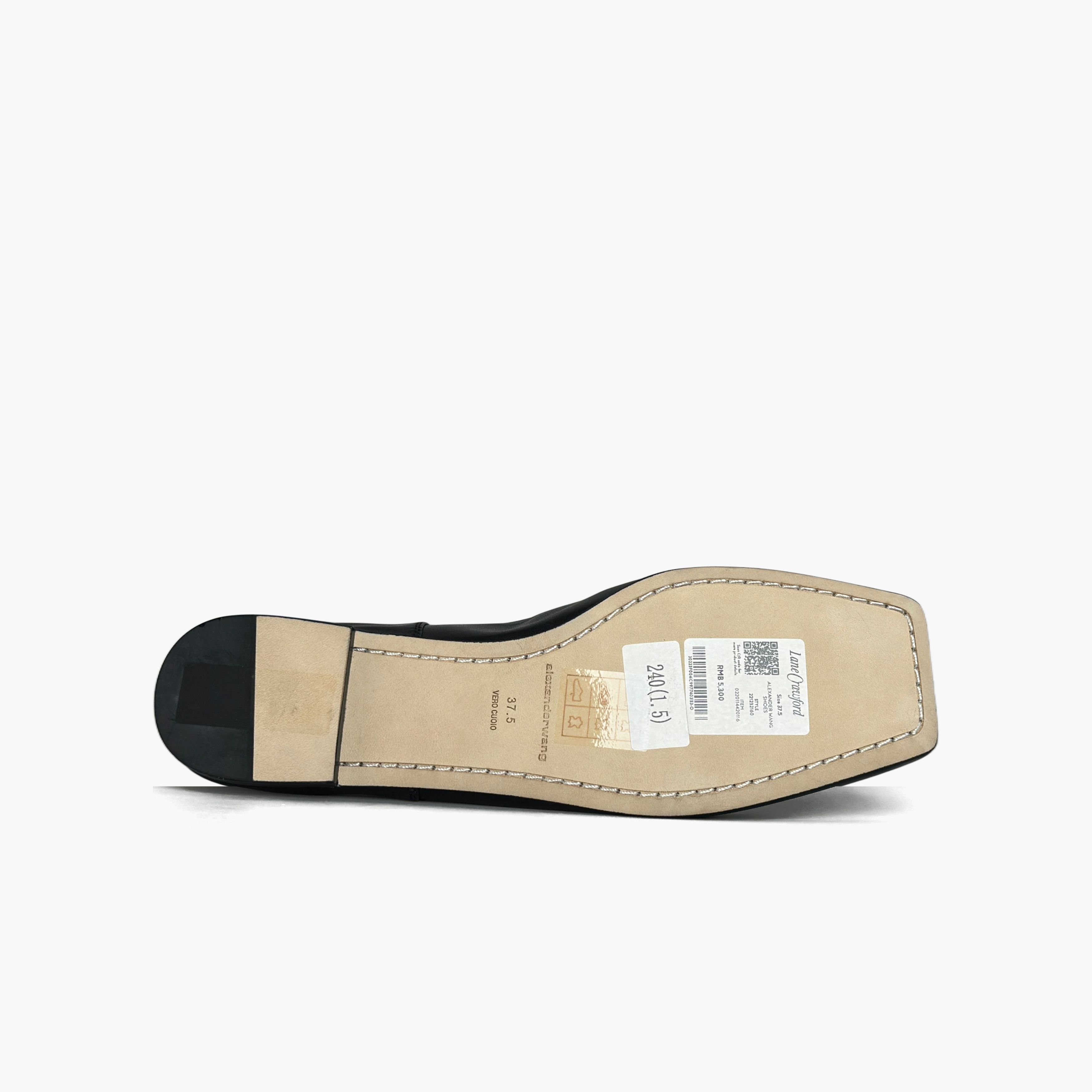 Alexander Wang Alexander Wang Logo Charm Square Toe Flats Size 37.5 Size US 7.5 / IT 37.5 - 7 Thumbnail