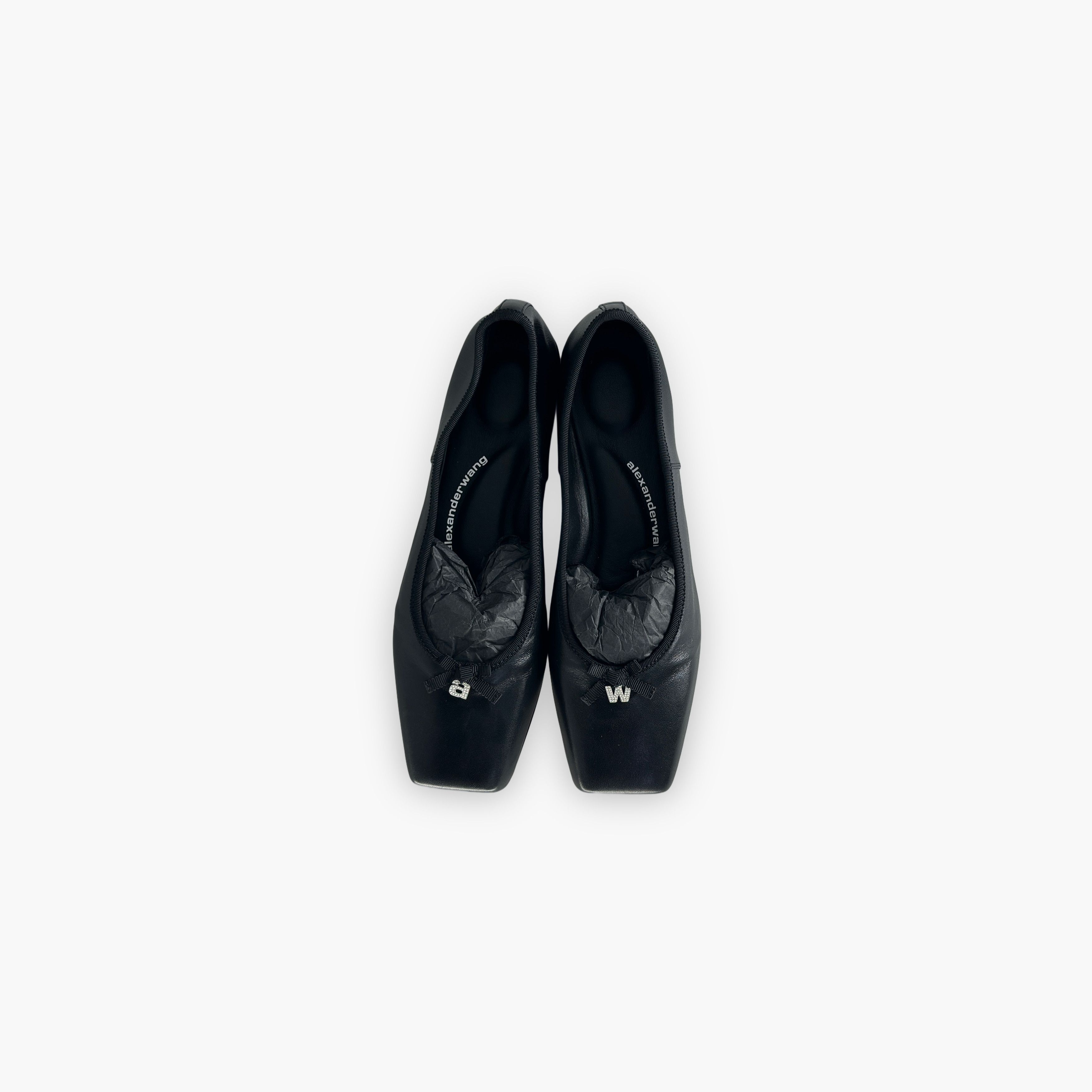 Alexander Wang Alexander Wang Logo Charm Square Toe Flats Size 37.5 Size US 7.5 / IT 37.5 - 9 Thumbnail