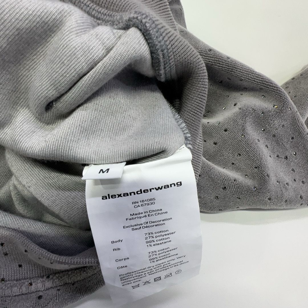 Alexander Wang alexanderwang.t Crystal Embellished Zip Hoodie Size M Size M / US 6-8 / IT 42-44 - 3 Thumbnail
