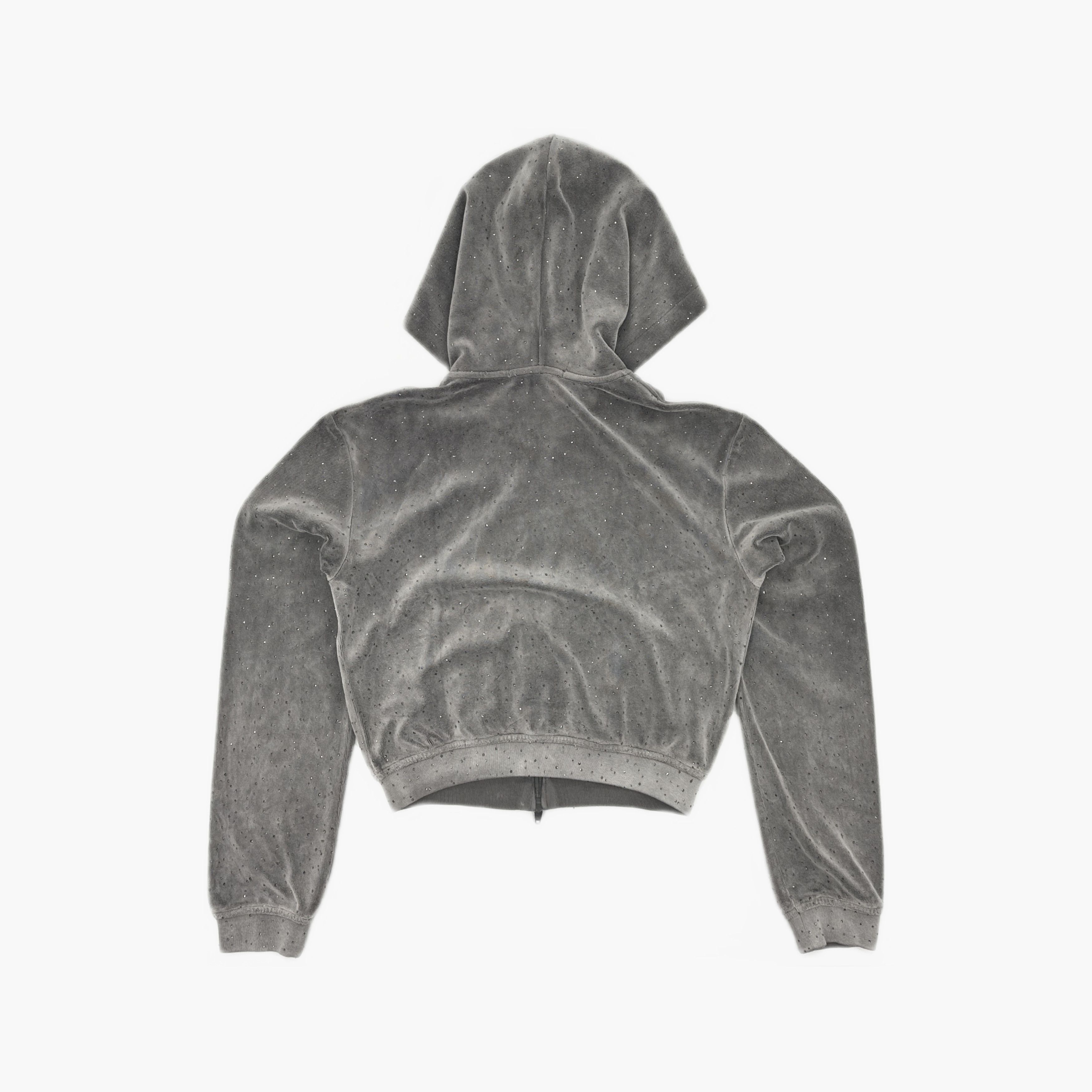 Alexander Wang alexanderwang.t Crystal Embellished Zip Hoodie Size M Size M / US 6-8 / IT 42-44 - 2 Thumbnail