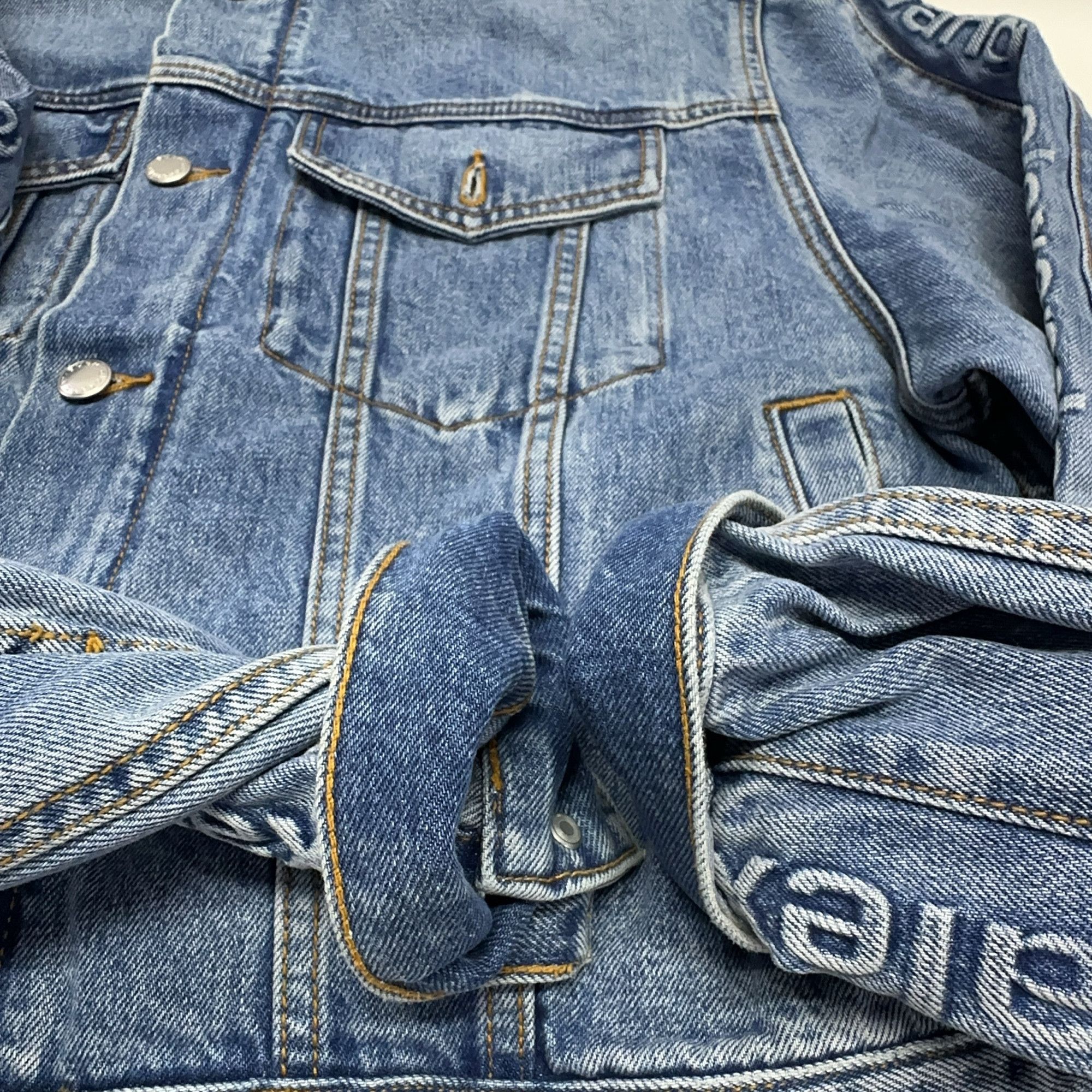 Alexander Wang Alexander Wang Logo Tape Denim Jacket Size M Size M / US 6-8 / IT 42-44 - 7 Thumbnail