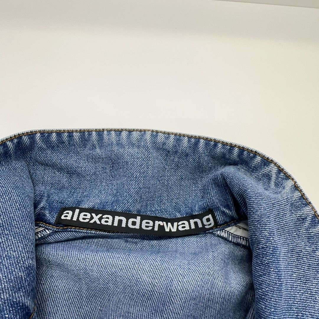 Alexander Wang Alexander Wang Logo Tape Denim Jacket Size M Size M / US 6-8 / IT 42-44 - 5 Thumbnail