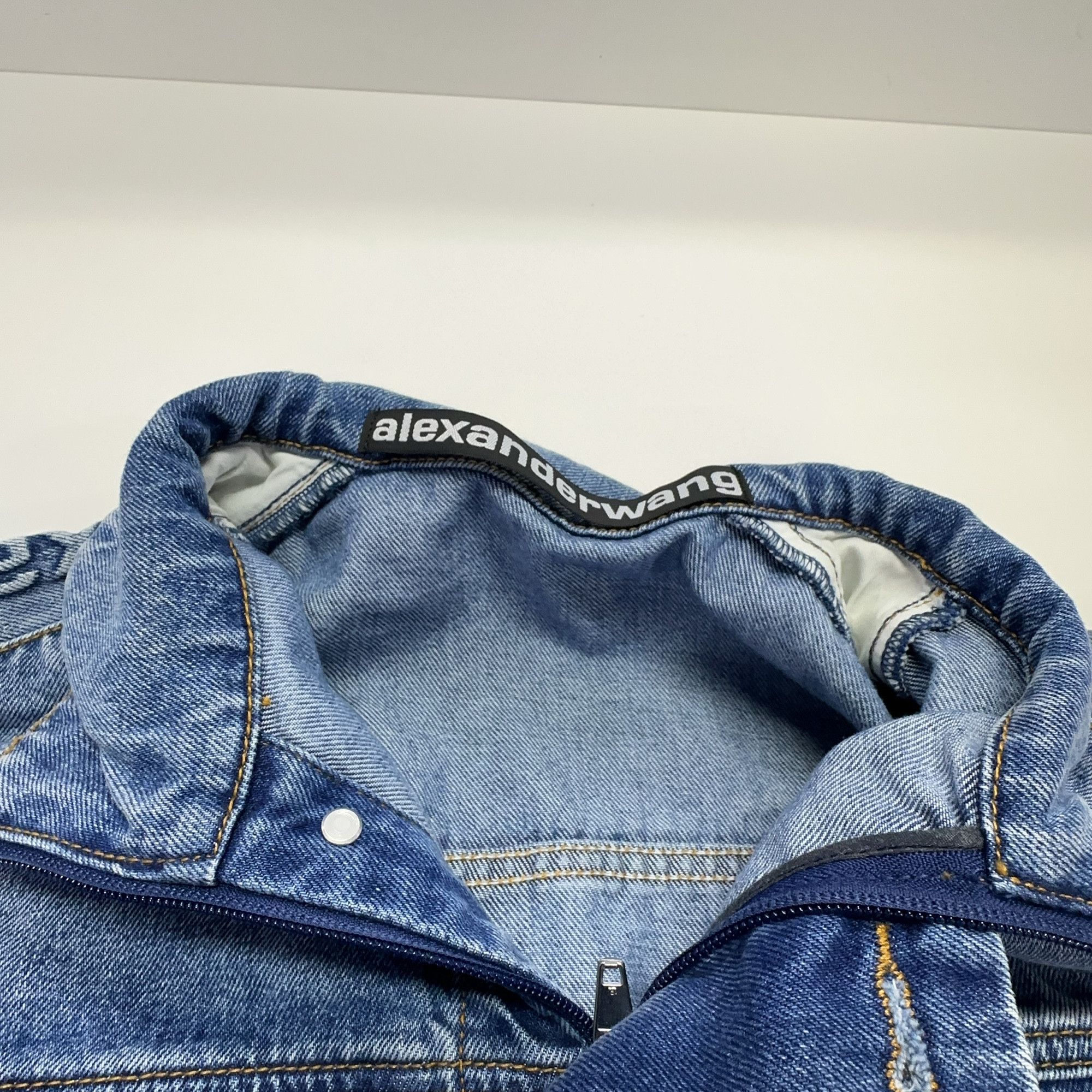 Alexander Wang Alexander Wang Logo Tape Denim Jacket Size M Size M / US 6-8 / IT 42-44 - 6 Thumbnail