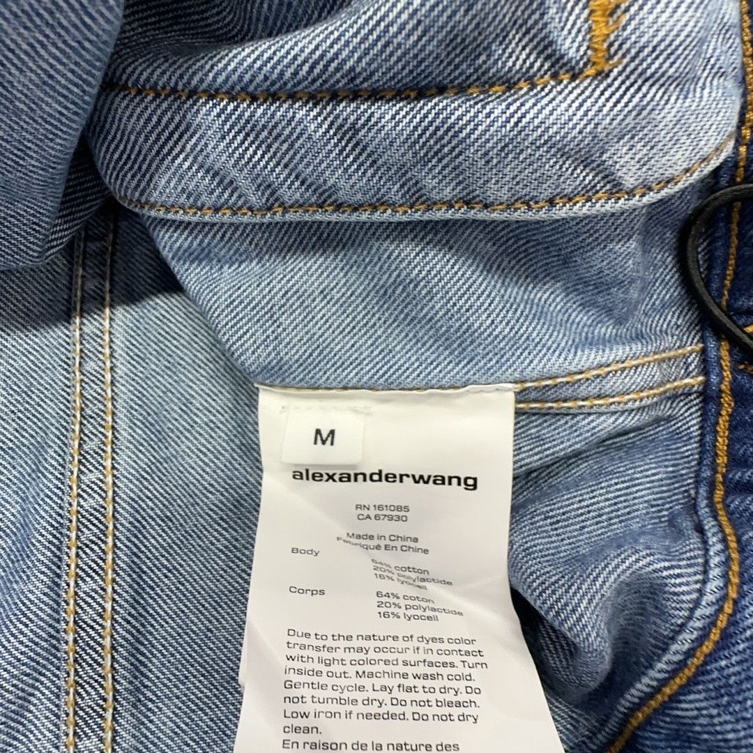 Alexander Wang Alexander Wang Logo Tape Denim Jacket Size M Size M / US 6-8 / IT 42-44 - 3 Thumbnail