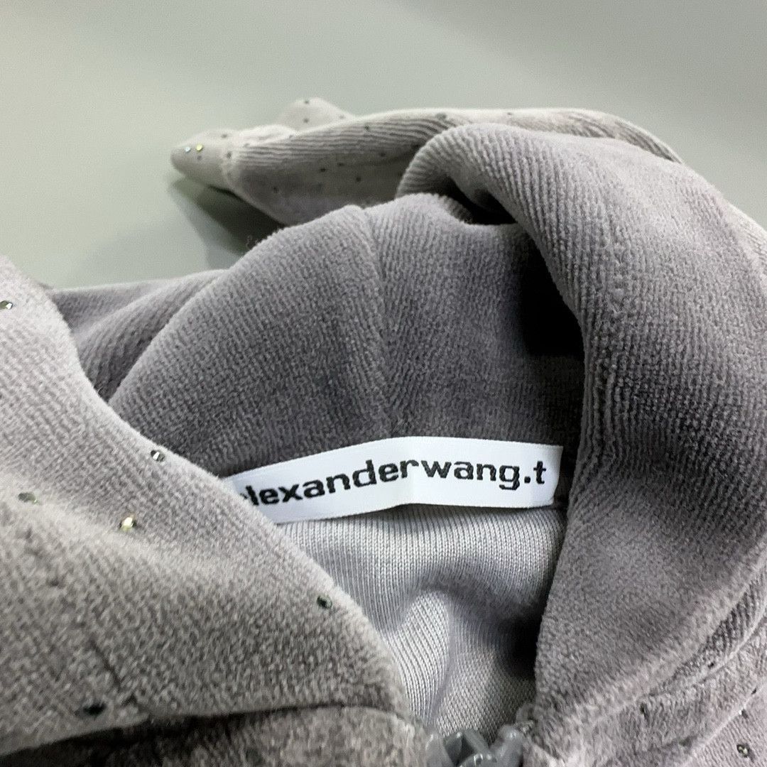 Alexander Wang Alexander Wang Crystal Logo Zip Hoodie Size XS Size XS / US 0-2 / IT 36-38 - 5 Thumbnail