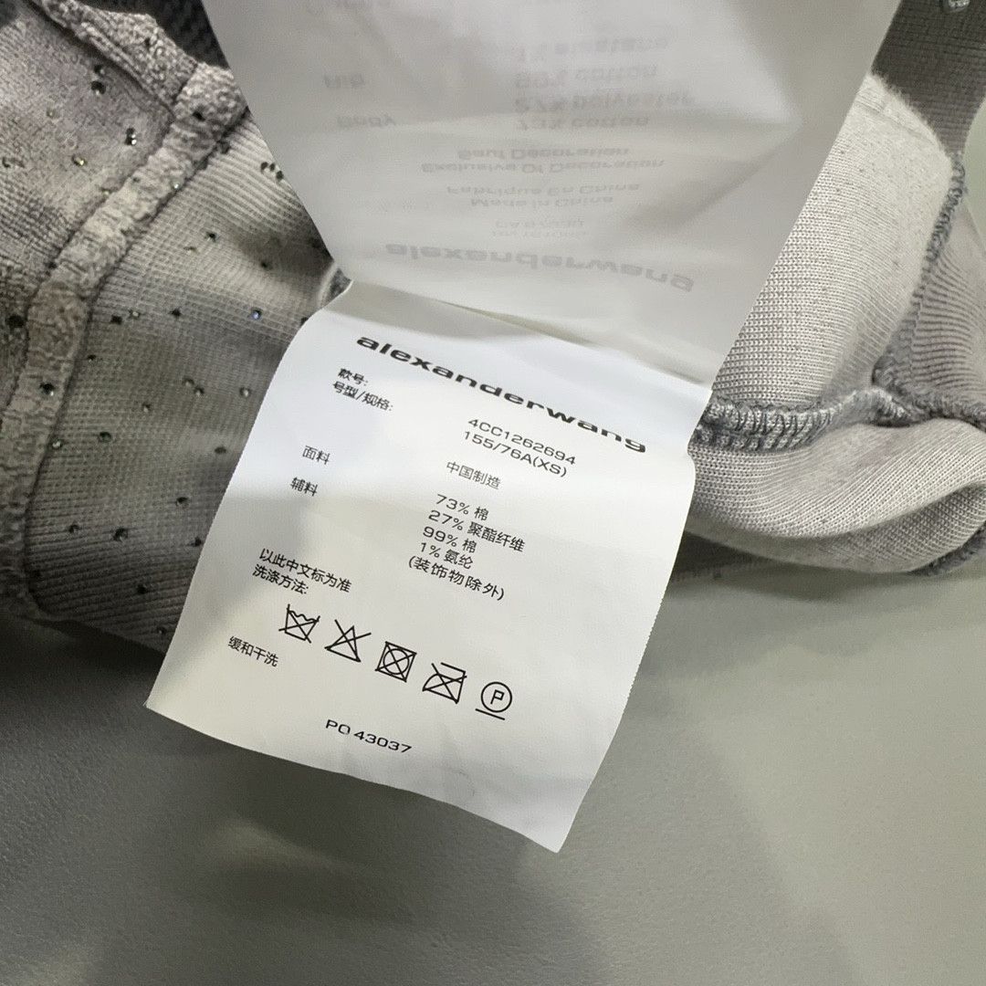 Alexander Wang Alexander Wang Crystal Logo Zip Hoodie Size XS Size XS / US 0-2 / IT 36-38 - 3 Thumbnail
