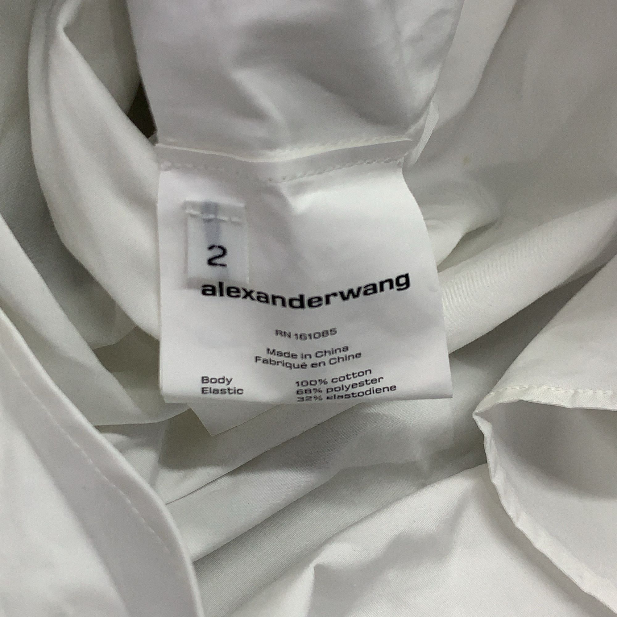 Alexander Wang Alexander Wang Logo Elastic Shirt Dress Size 2 Size XS / US 0-2 / IT 36-38 - 3 Thumbnail