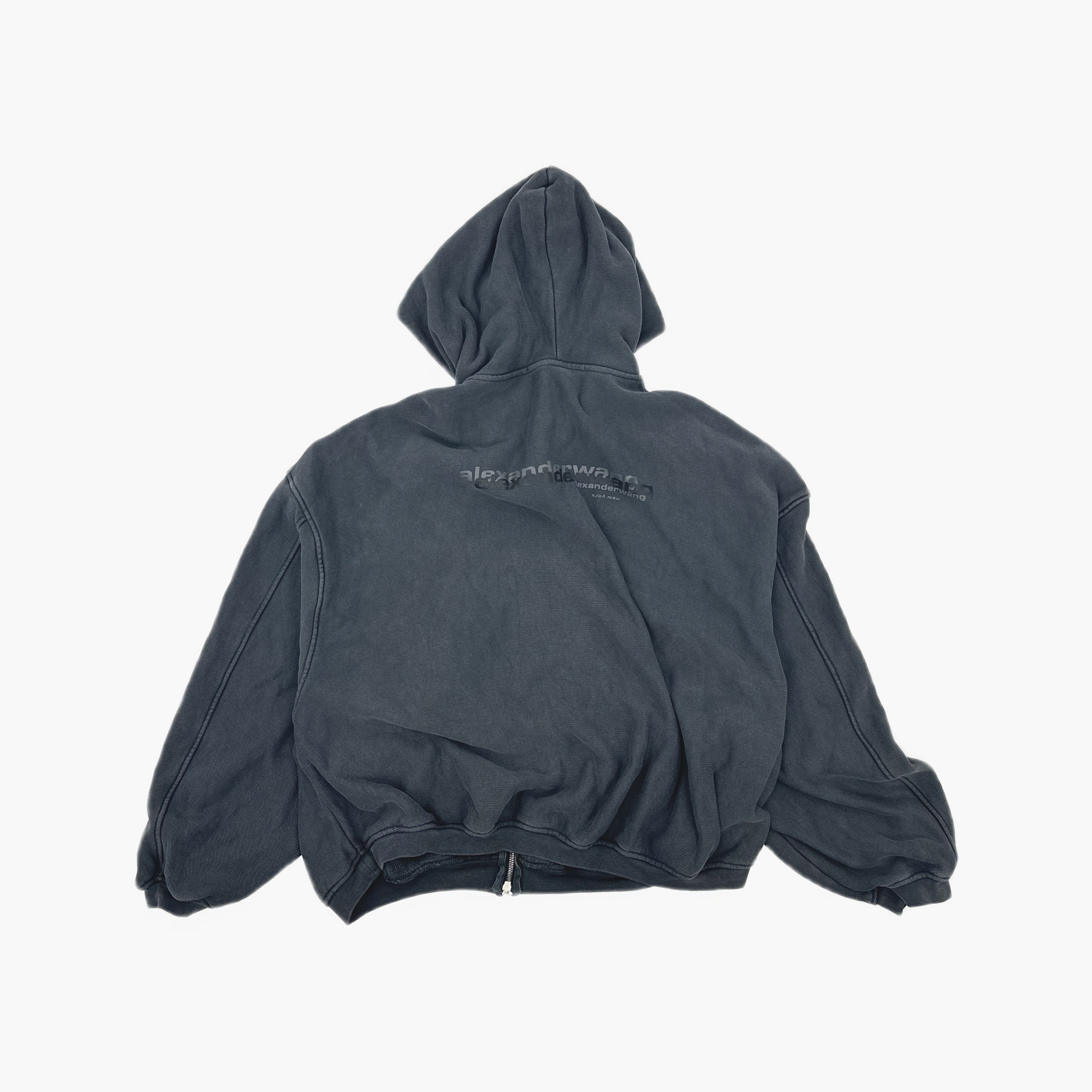 Alexander Wang Alexander Wang Logo Zip Hoodie Size M Size US M / EU 48-50 / 2 - 2 Thumbnail