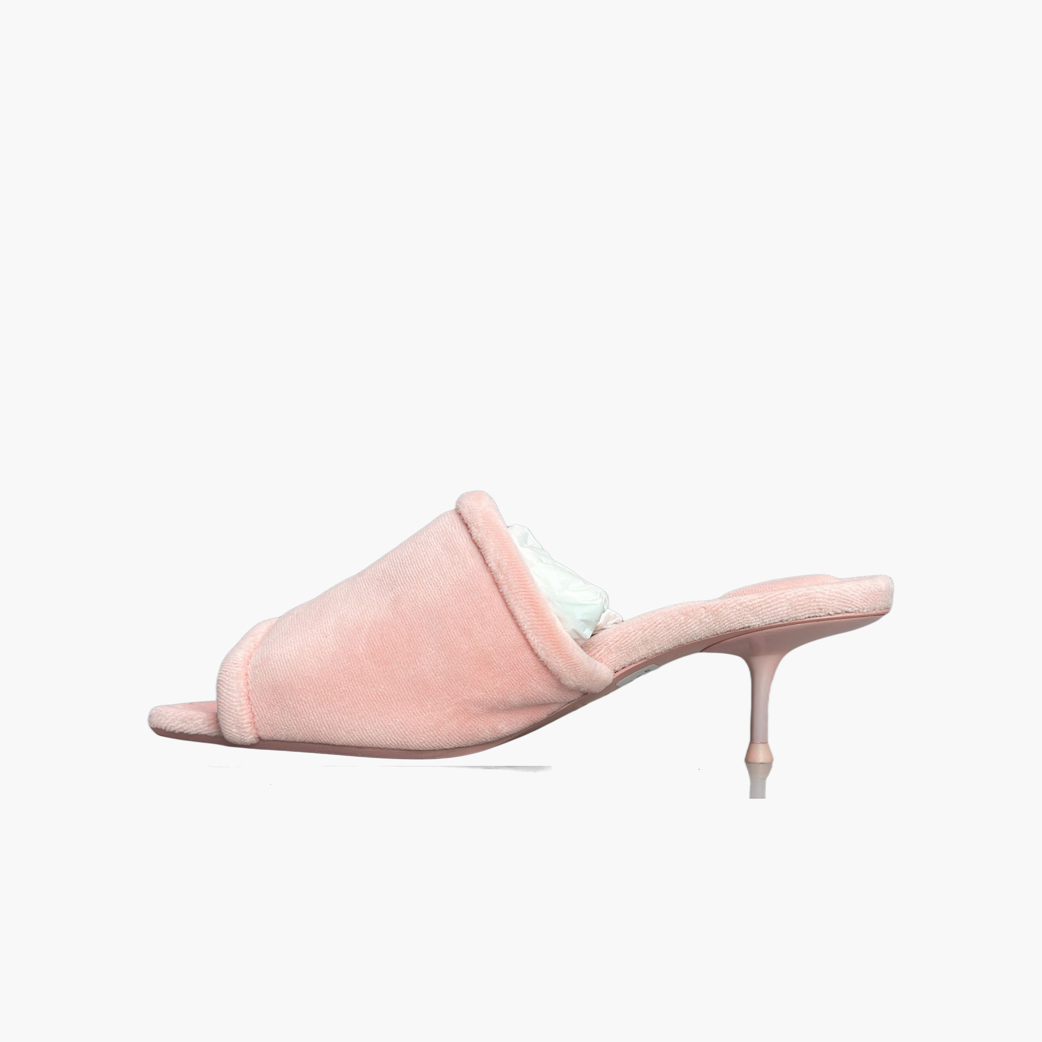 Alexander Wang Alexander Wang Crystal Logo Velour Sandals Size 37 Size US 7 / IT 37 - 3 Thumbnail