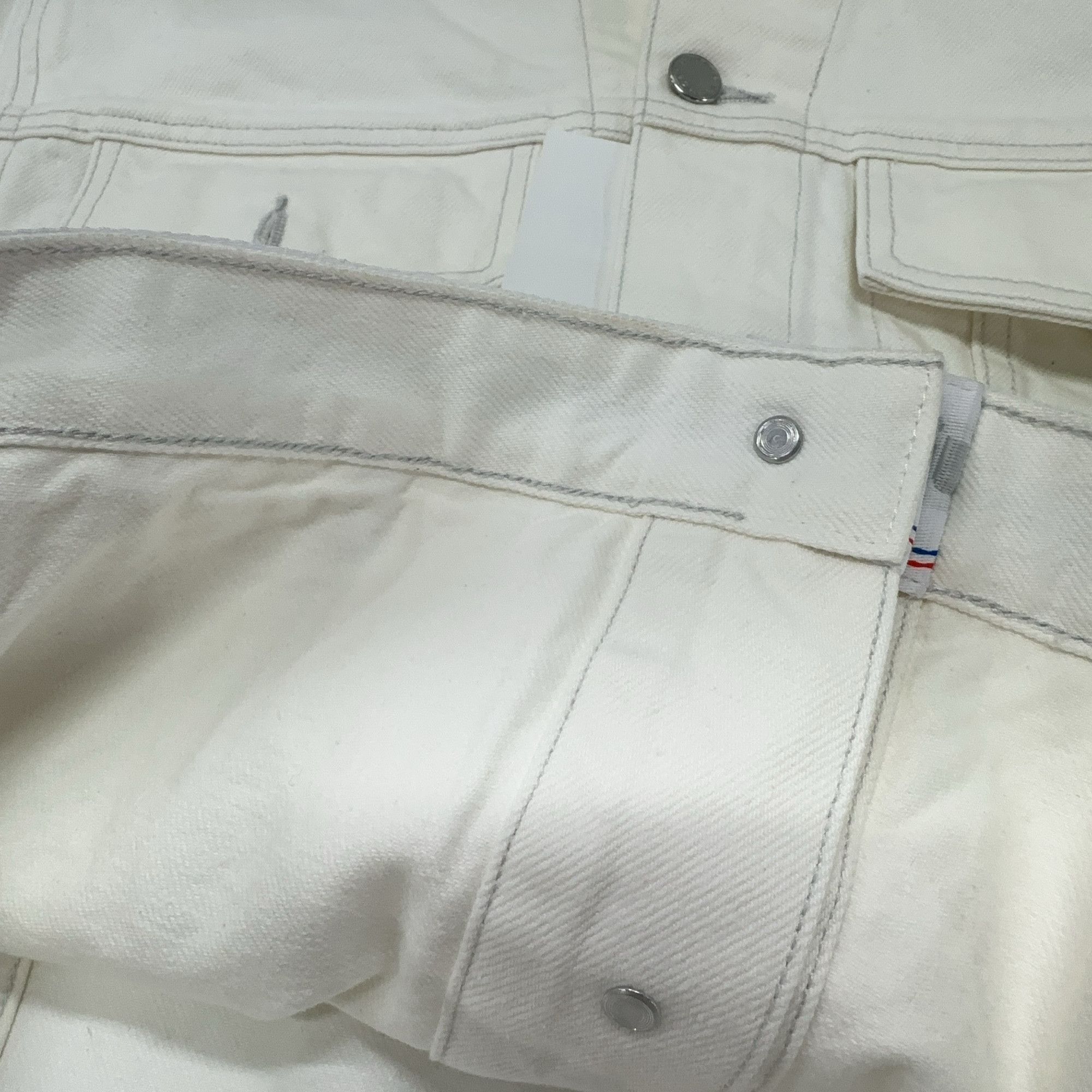 Alexander Wang Alexander Wang Logo Webbing Trucker Jacket White Size XS Size XS / US 0-2 / IT 36-38 - 9 Thumbnail