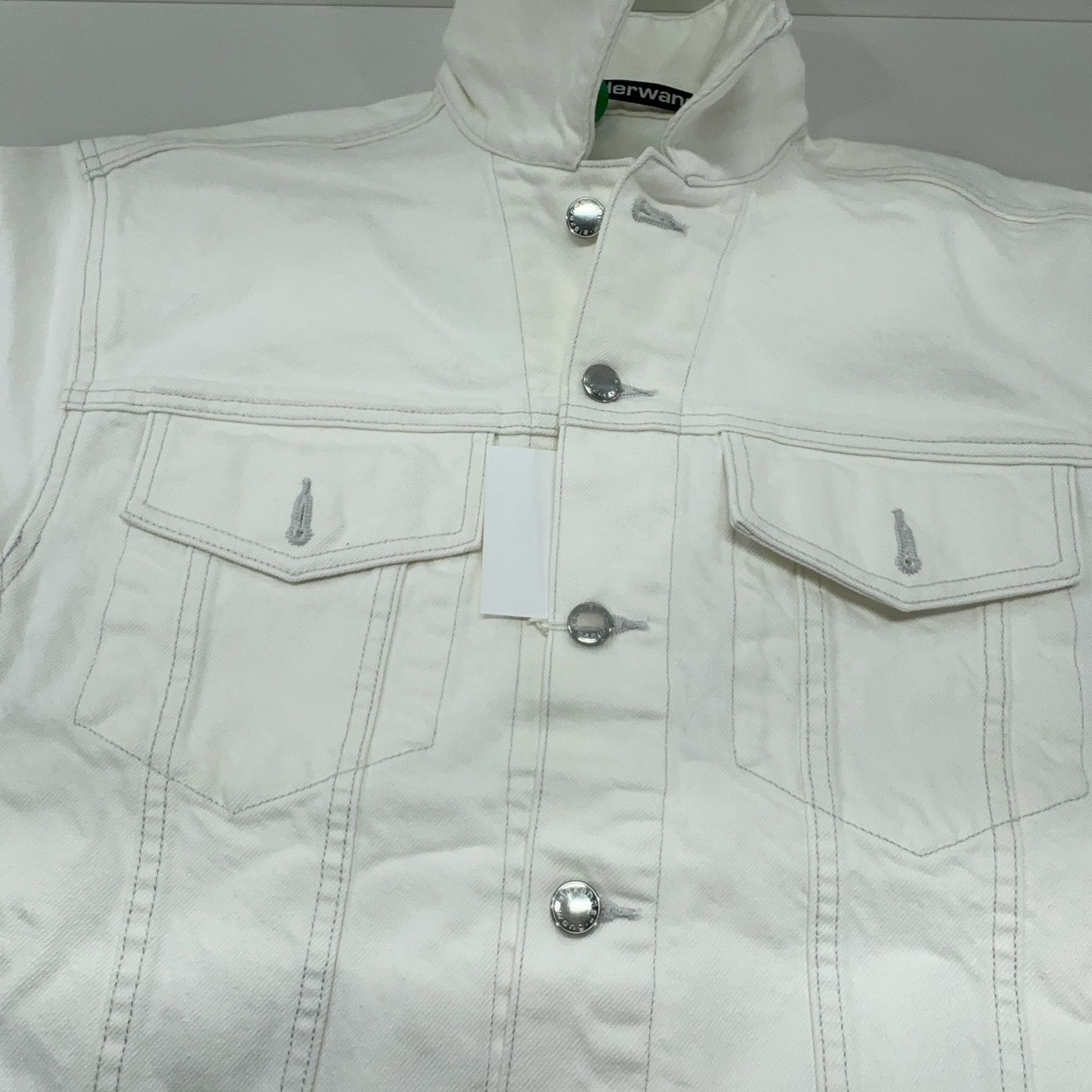Alexander Wang Alexander Wang Logo Webbing Trucker Jacket White Size XS Size XS / US 0-2 / IT 36-38 - 8 Thumbnail