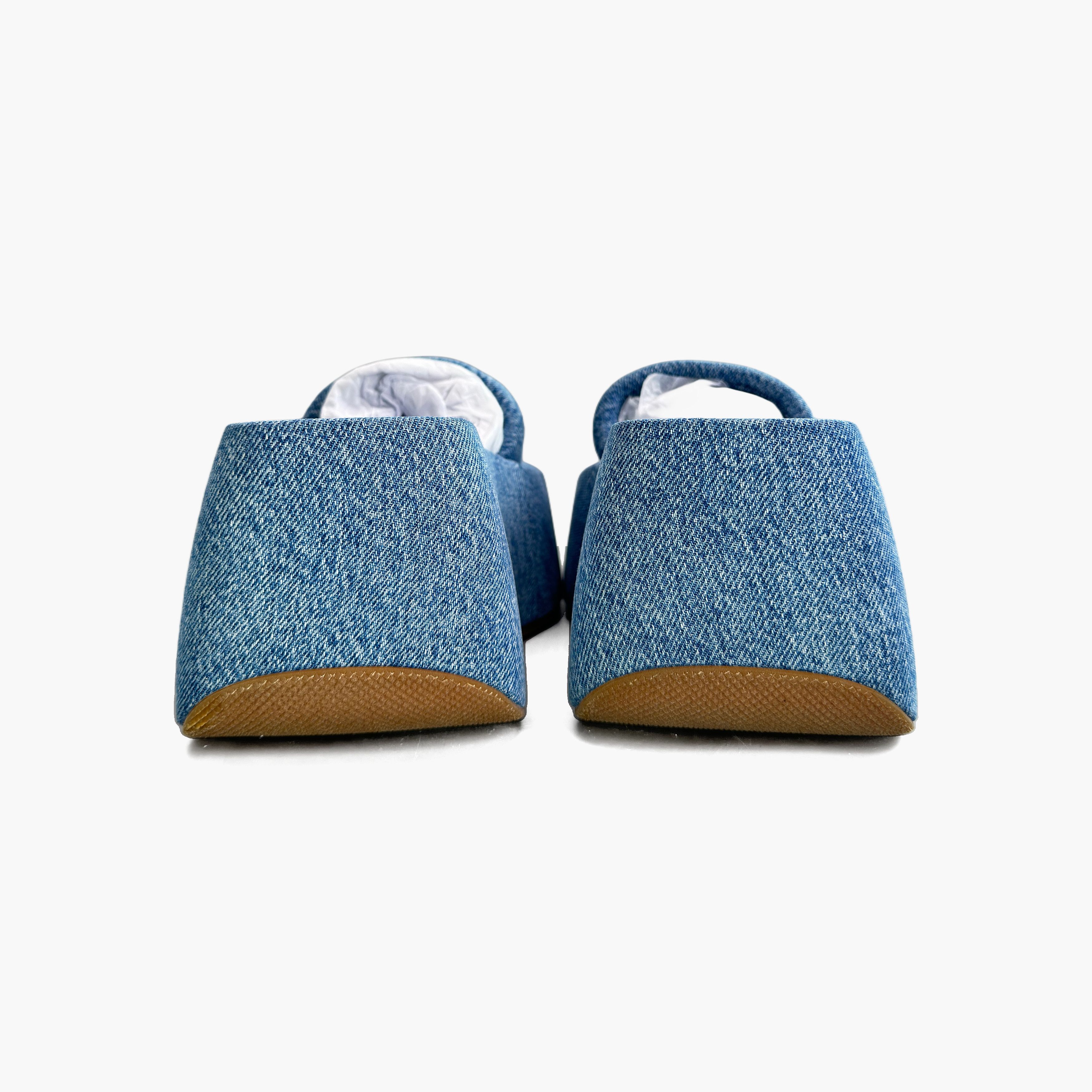 Alexander Wang Alexander Wang Denim Platform Slides Size 38.5 Size US 8.5 / IT 38.5 - 6 Thumbnail