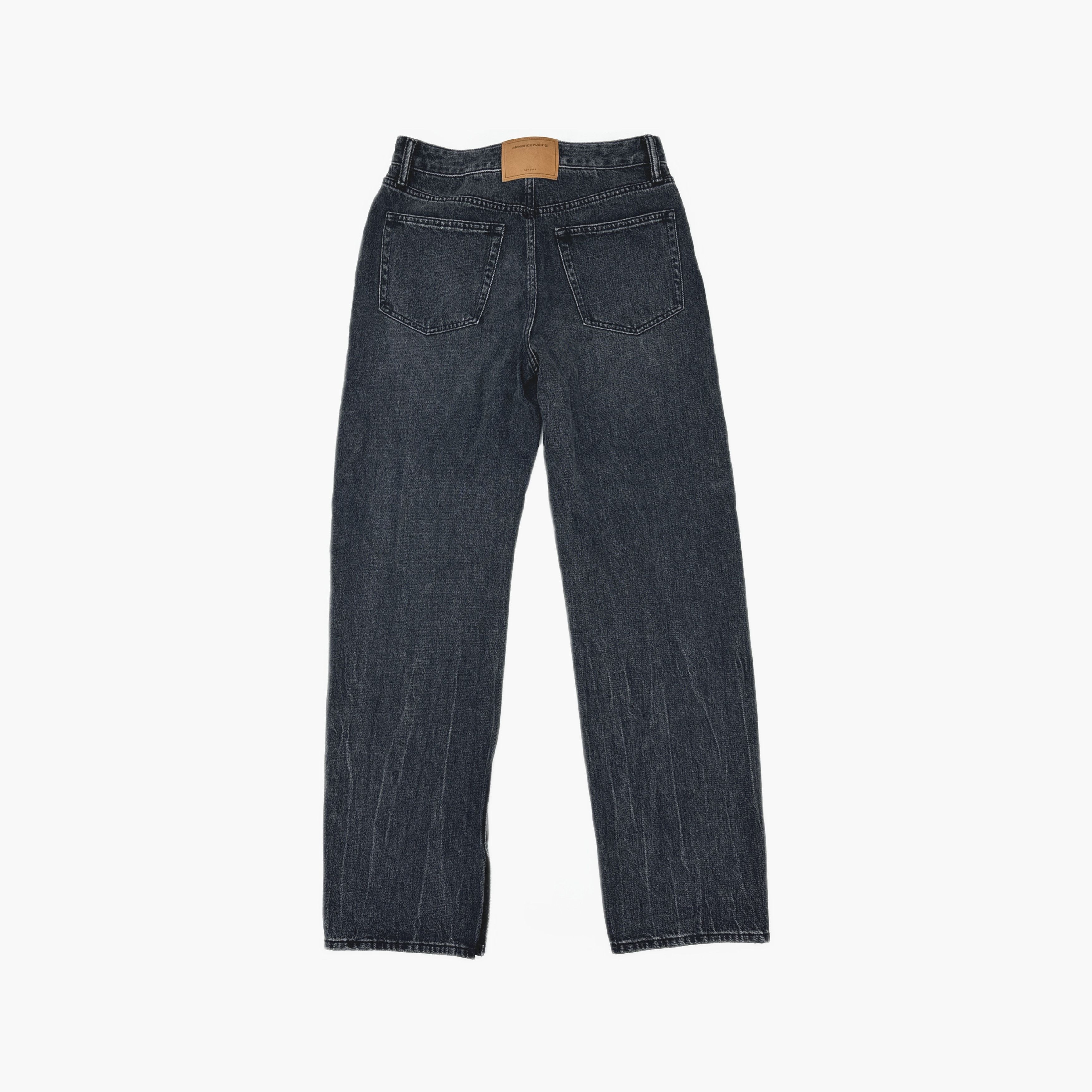 Alexander Wang Alexander Wang Rhinestone Mesh Trim Jeans Size 26 Size 26" / US 2 / IT 38 - 2 Thumbnail