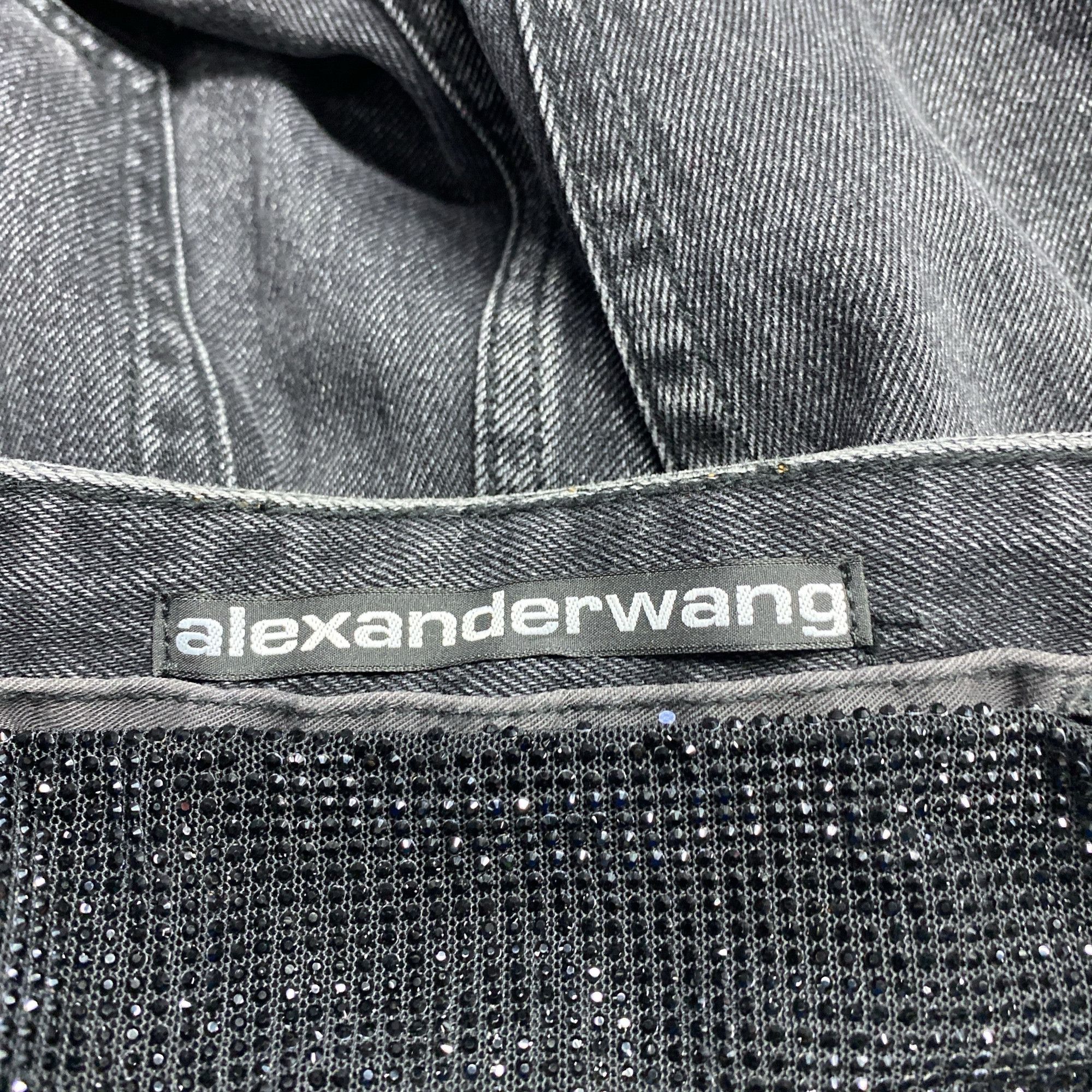 Alexander Wang Alexander Wang Rhinestone Mesh Trim Jeans Size 26 Size 26" / US 2 / IT 38 - 6 Thumbnail