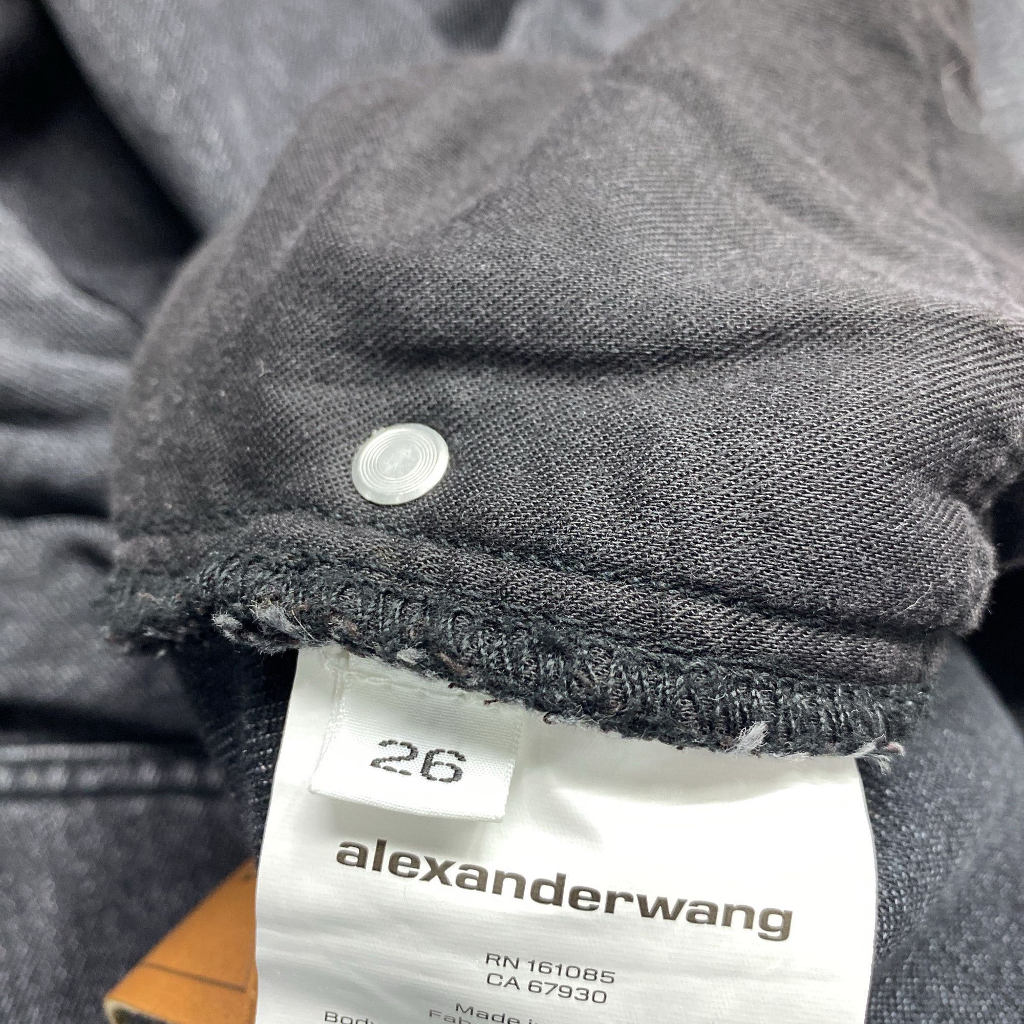 Alexander Wang Alexander Wang Rhinestone Mesh Trim Jeans Size 26 Size 26" / US 2 / IT 38 - 5 Thumbnail