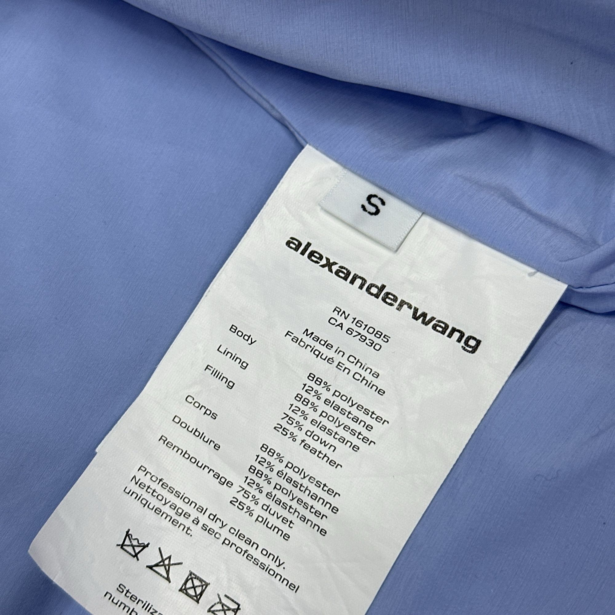Alexander Wang Alexander Wang Oxford Blue Down Jacket Size S Size S / US 4 / IT 40 - 5 Thumbnail