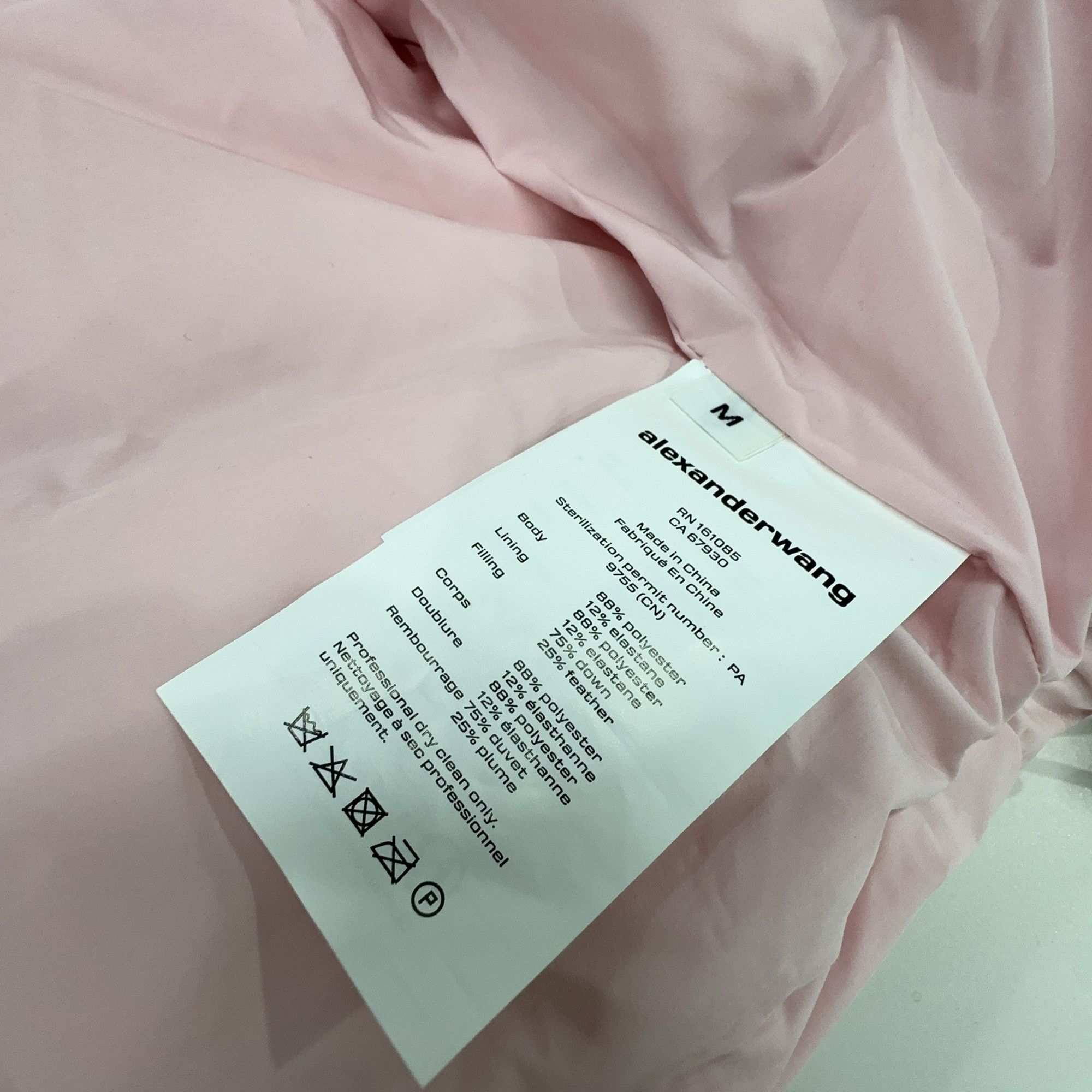Alexander Wang Alexander Wang Pink Down Jacket Size M Size M / US 6-8 / IT 42-44 - 3 Thumbnail
