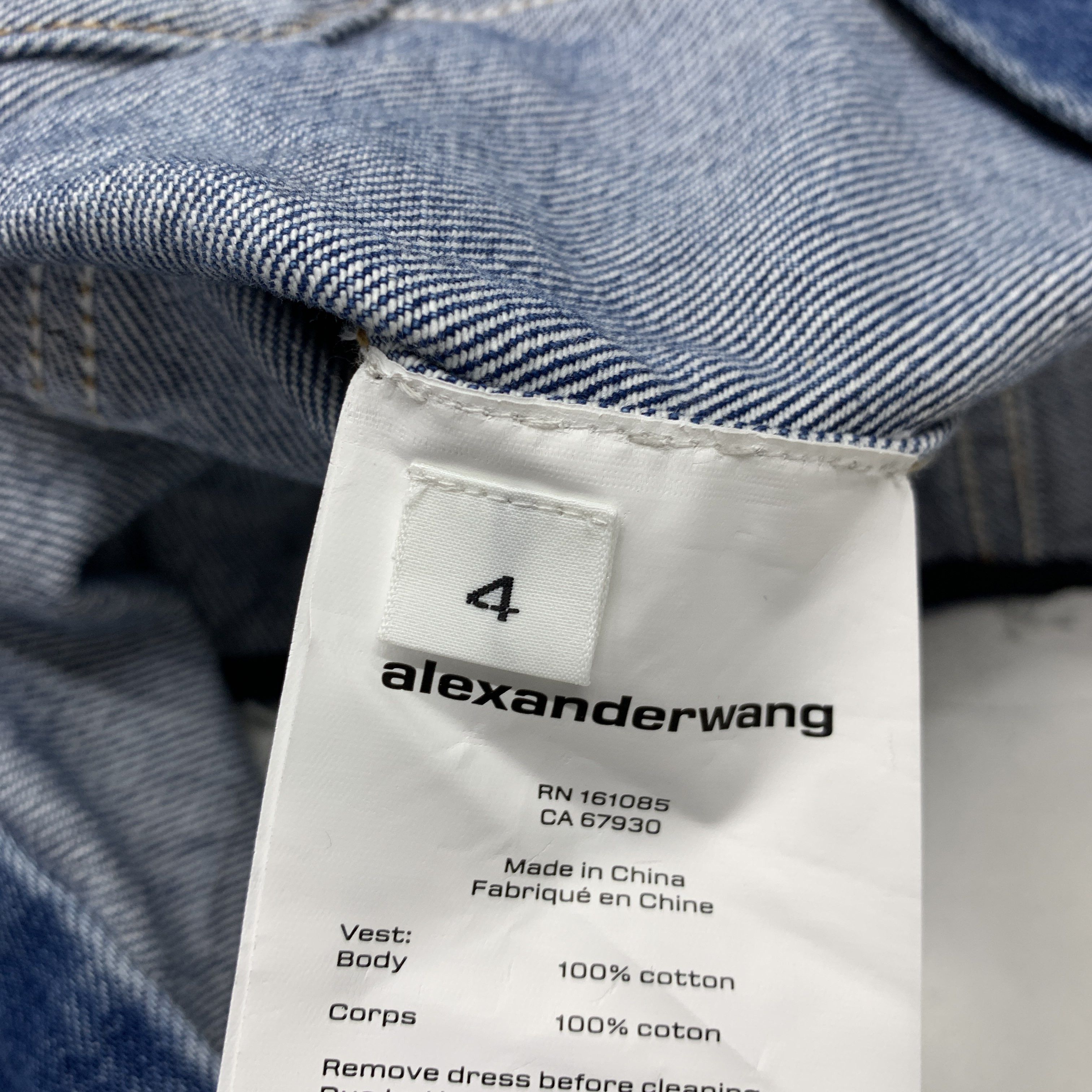 Alexander Wang Alexander Wang Combo Denim Vest Mini Dress Size 4 Size S / US 4 / IT 40 - 5 Thumbnail