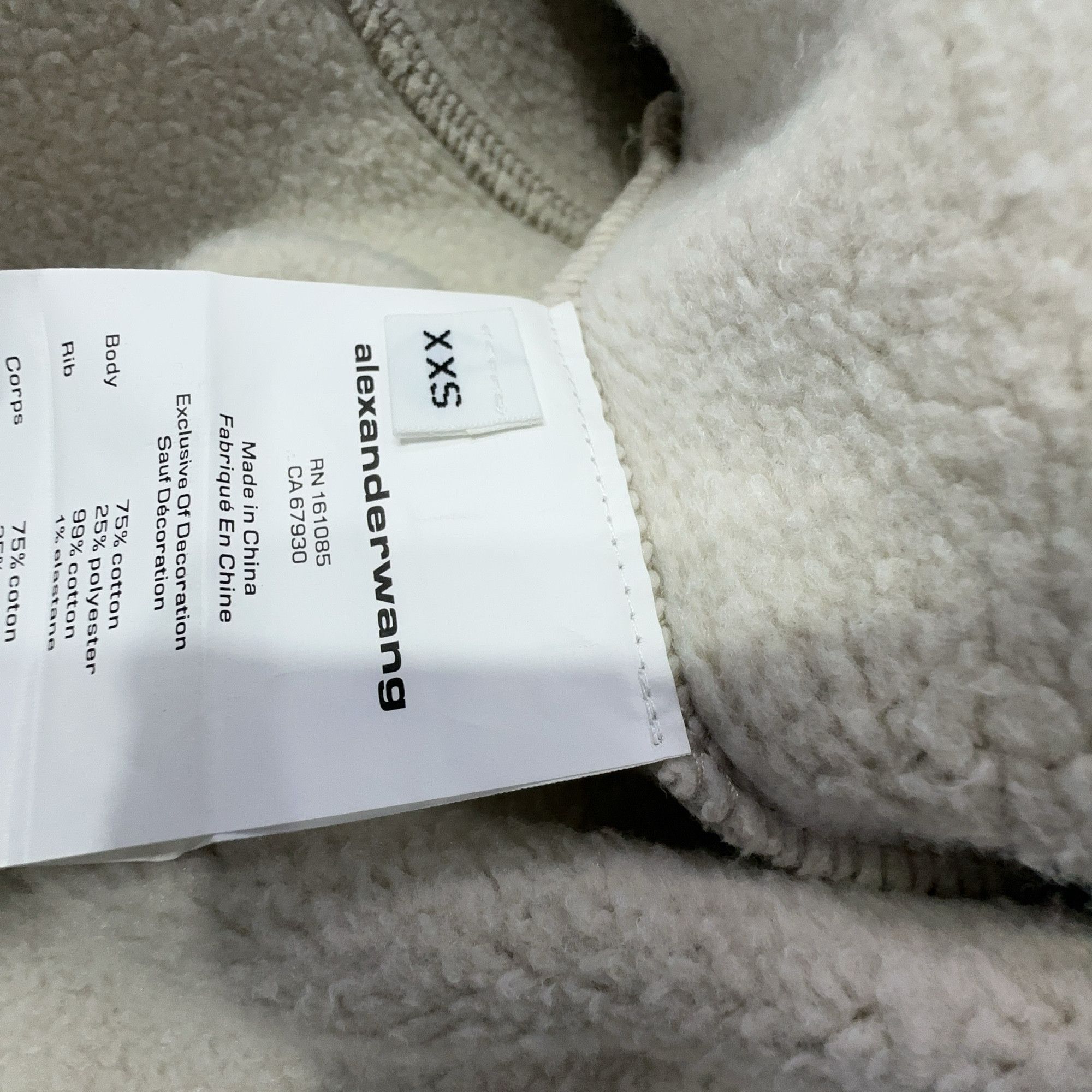 Alexander Wang Alexander Wang Crystal Embellished Zip Hoodie Size XXS Size US XXS / EU 40 - 3 Thumbnail