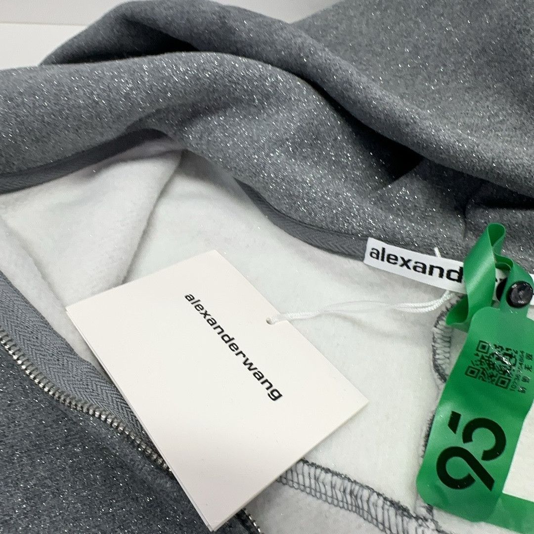 Alexander Wang Alexander Wang Glitter Zip-Up Hoodie Size XL Size US XL / EU 56 / 4 - 6 Thumbnail