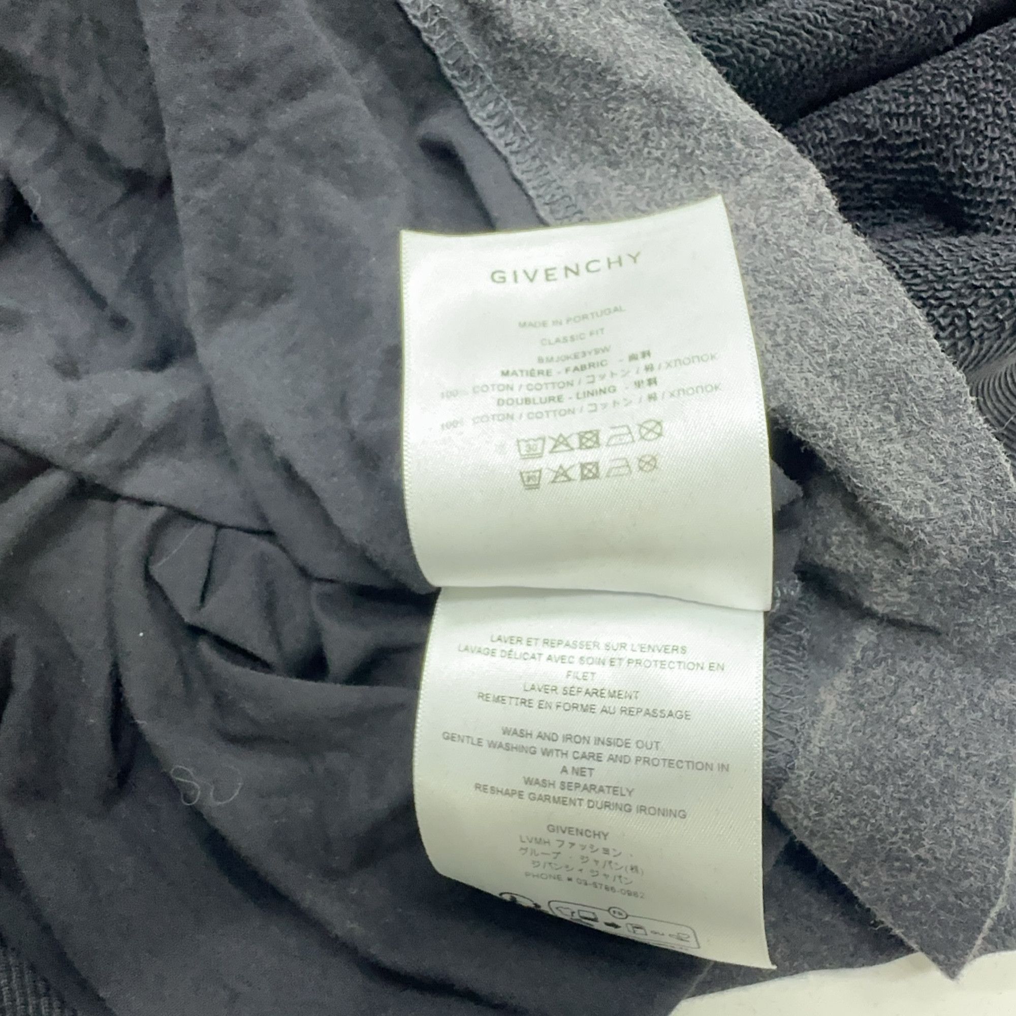 Givenchy Givenchy Distressed Logo Sweatshirt Size L Size US L / EU 52-54 / 3 - 5 Thumbnail
