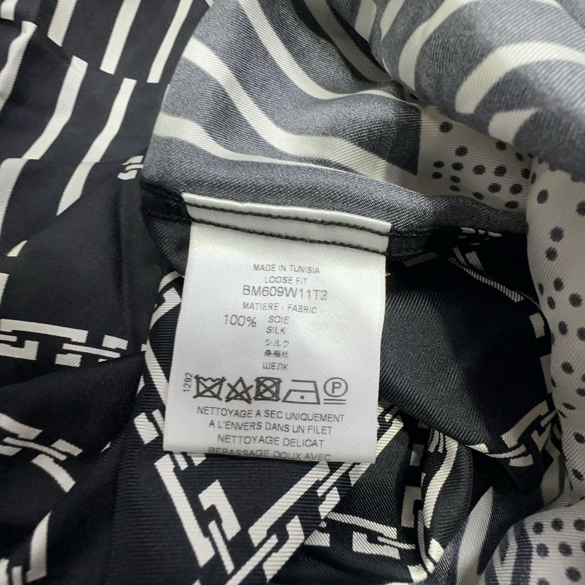 Givenchy Givenchy Mixed Print Silk Shirt Size M Size US M / EU 48-50 / 2 - 4 Thumbnail