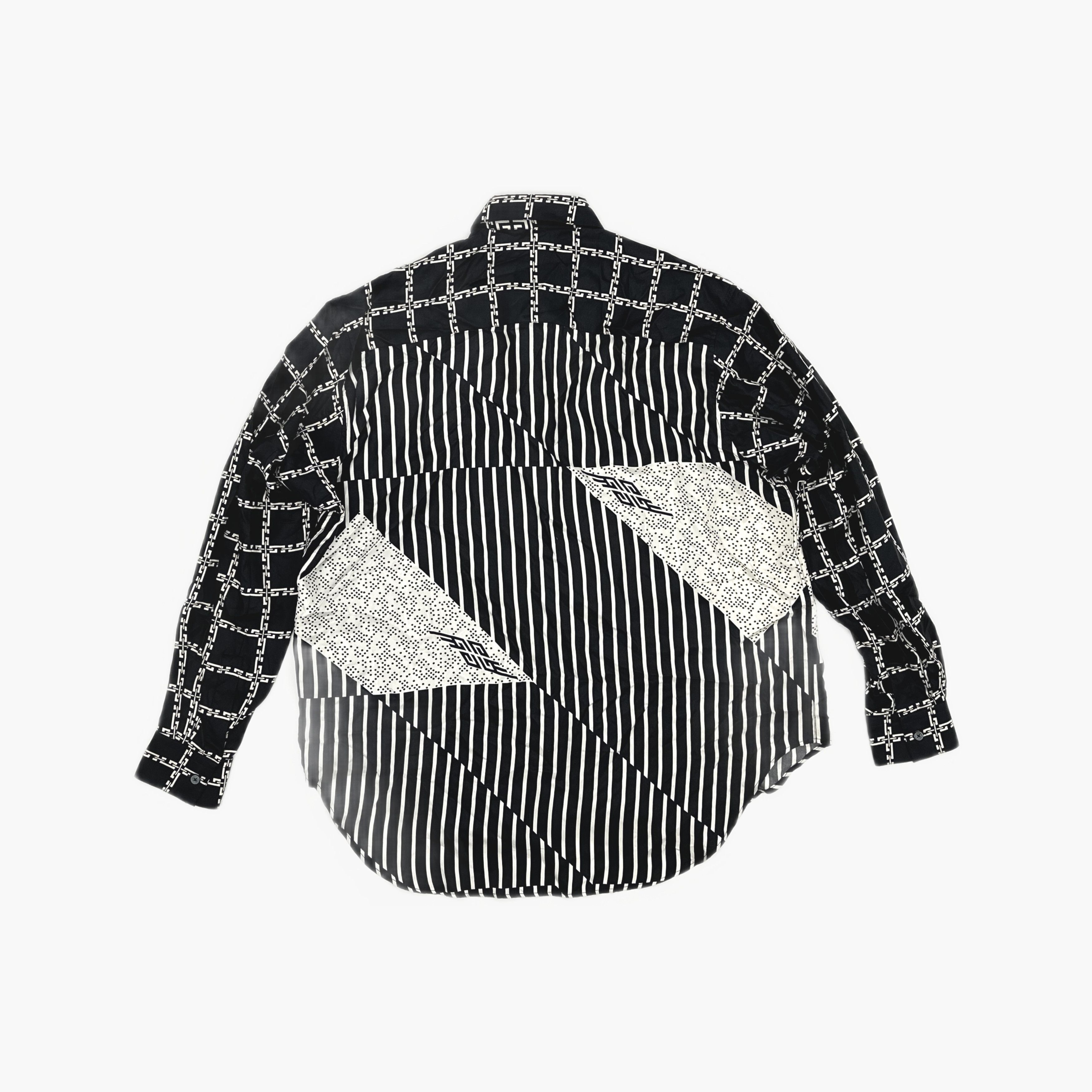 Givenchy Givenchy Mixed Print Silk Shirt Size M Size US M / EU 48-50 / 2 - 2 Thumbnail