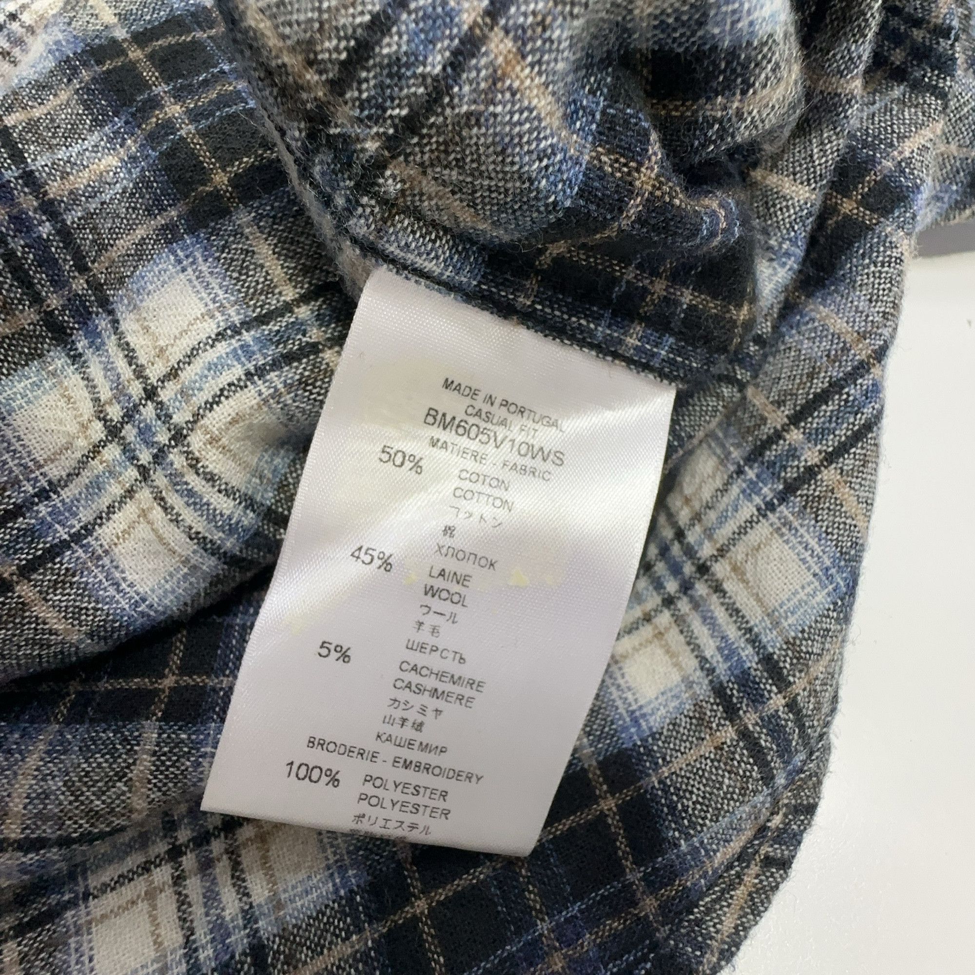 Givenchy Givenchy Eagle Embroidered Plaid Flannel Shirt Size 37 Size US S / EU 44-46 / 1 - 3 Thumbnail