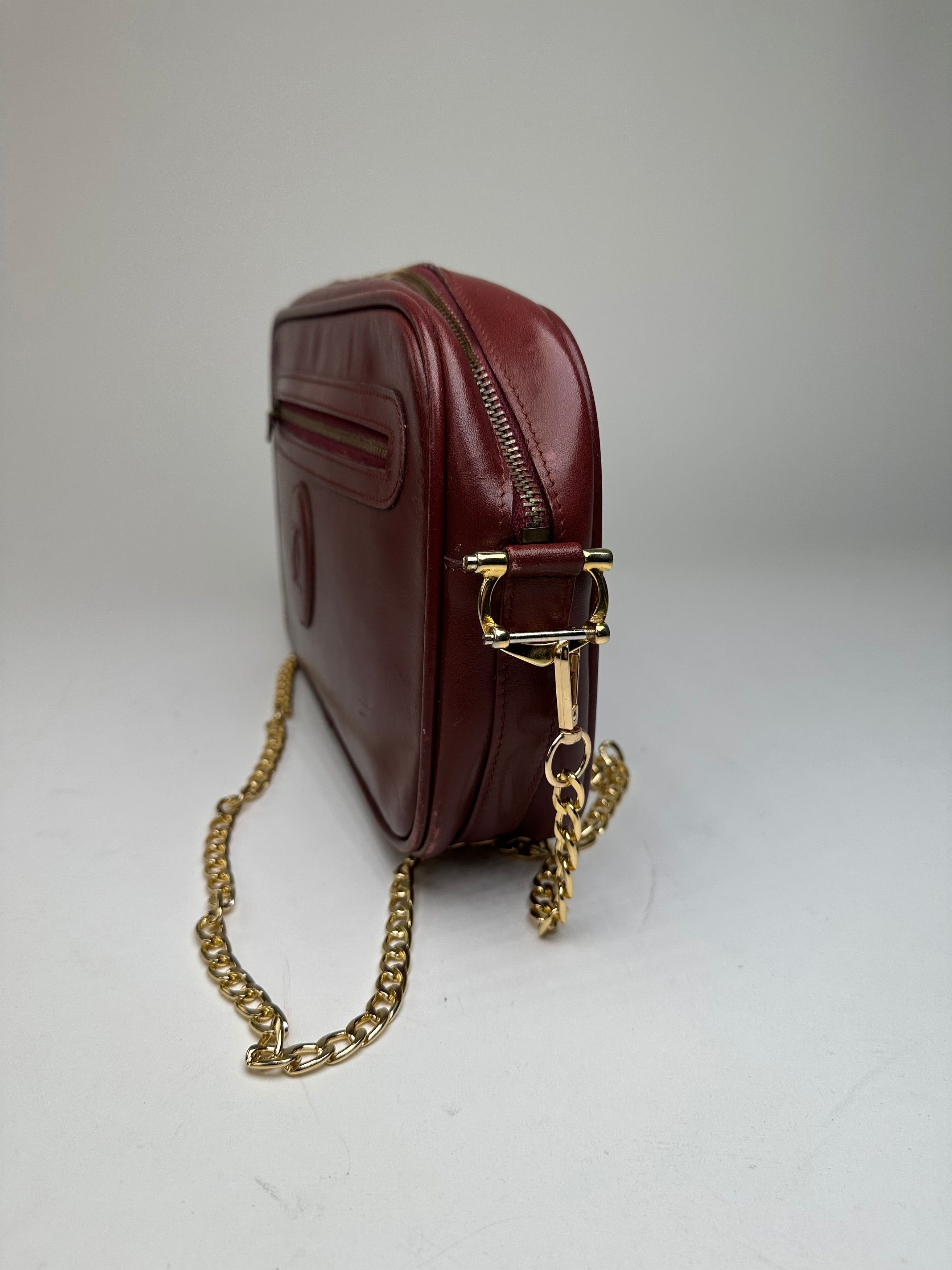 Cartier Vintage Leather Camera Crossbody Bag Bordeaux Size ONE SIZE - 5 Thumbnail