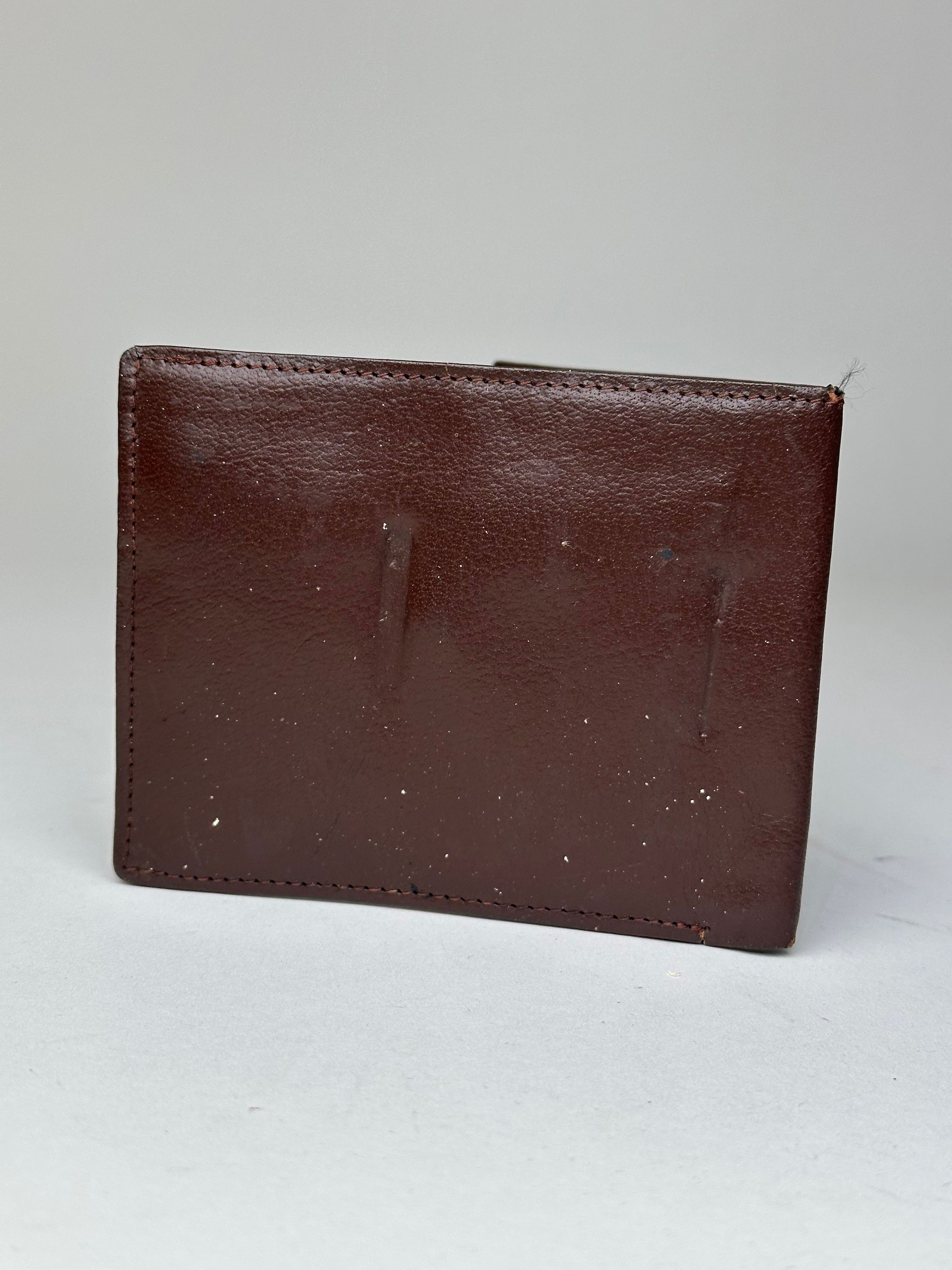 Dior Vintage Leather Bifold Wallet Dark Brown Size ONE SIZE - 2 Thumbnail