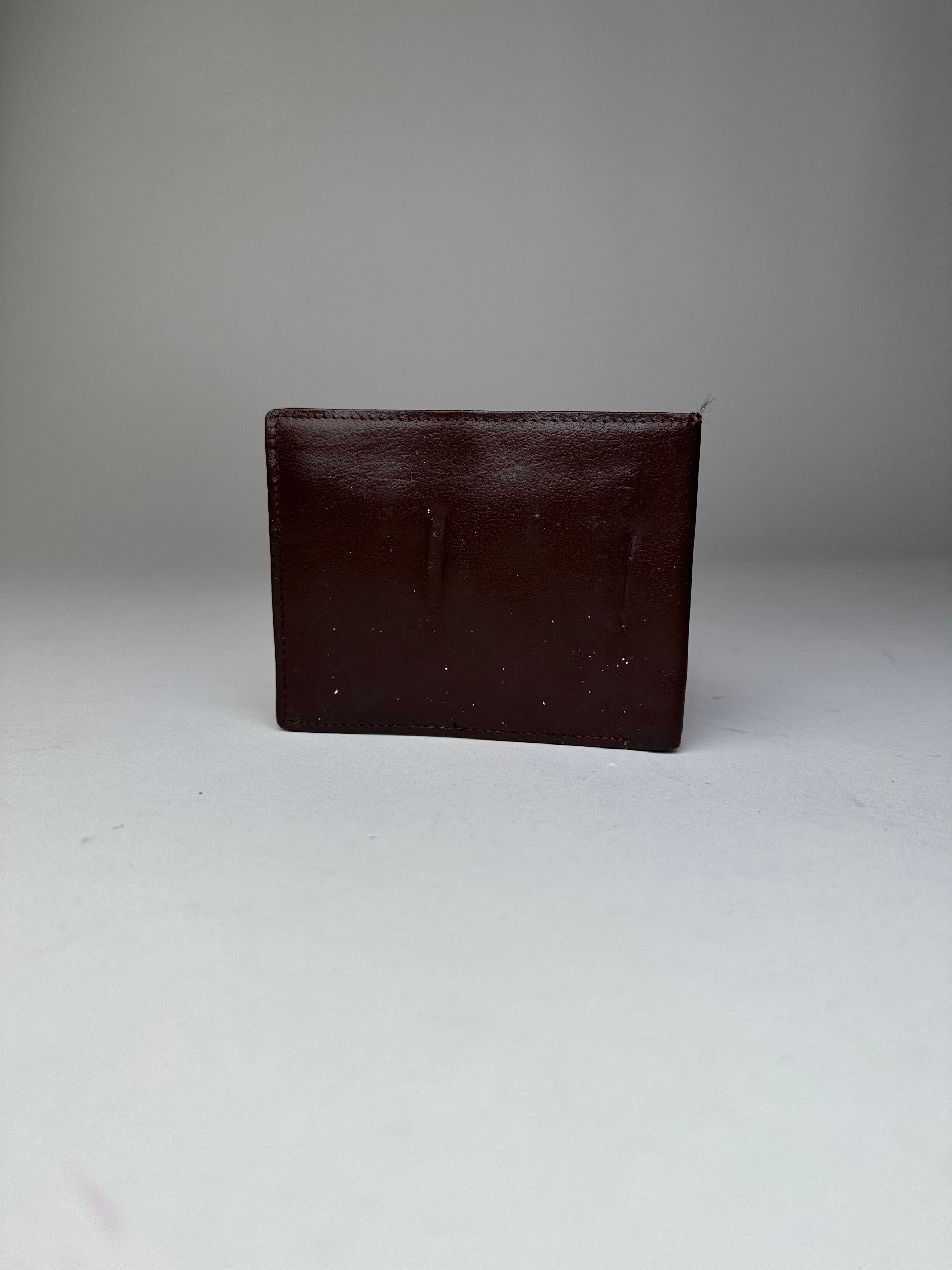 Dior Vintage Leather Bifold Wallet Dark Brown Size ONE SIZE - 10 Thumbnail