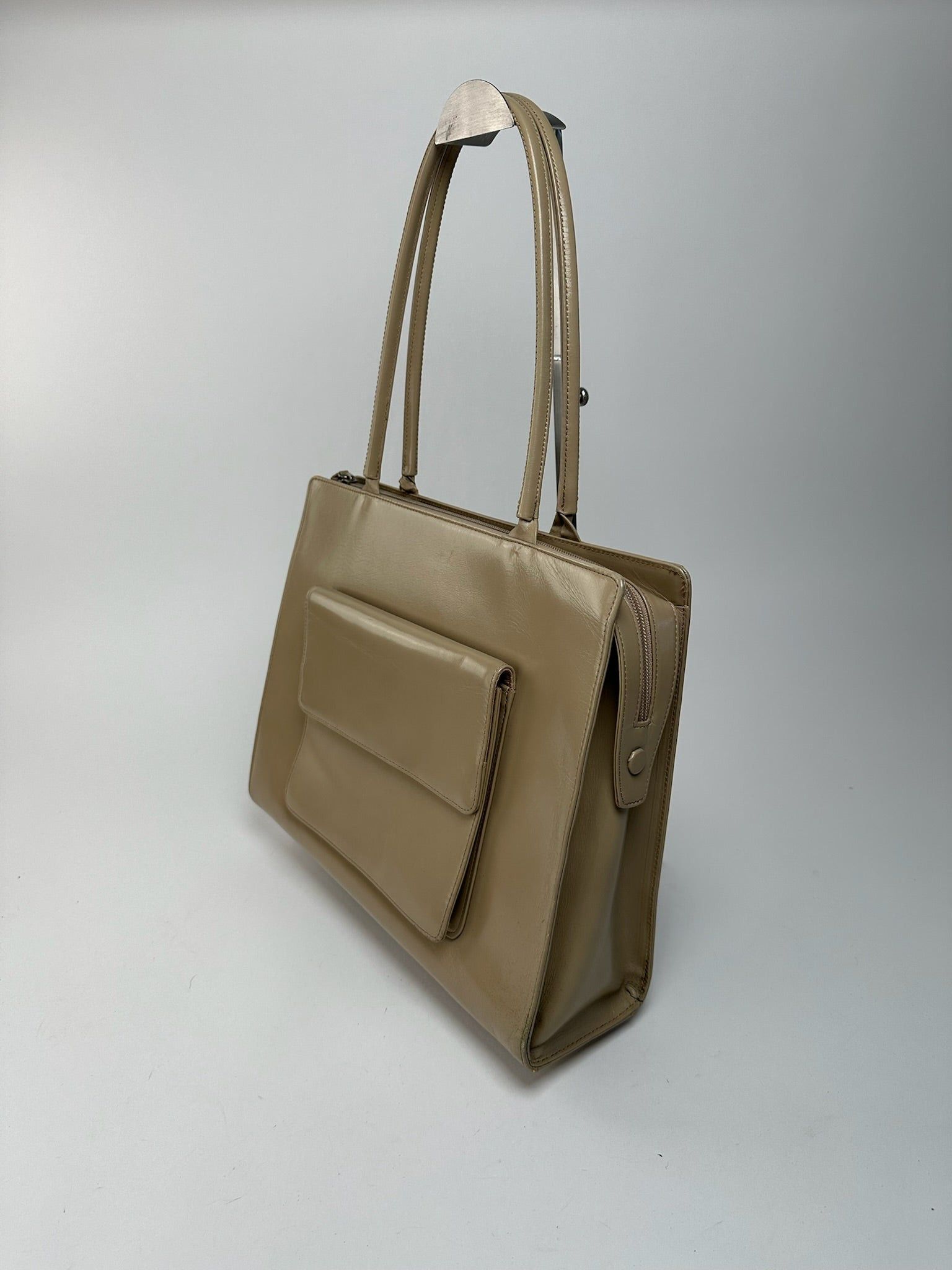 Issey Miyake Vintage Handbag leather beige Size ONE SIZE - 11 Thumbnail