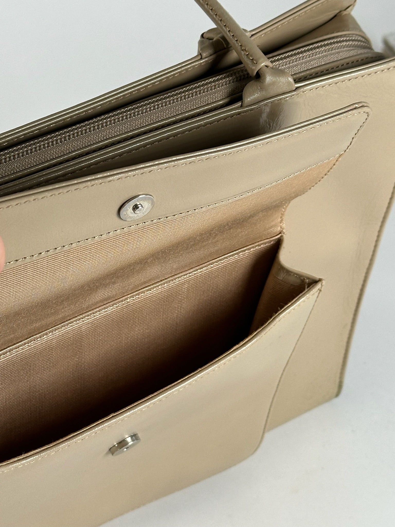 Issey Miyake Vintage Handbag leather beige Size ONE SIZE - 6 Thumbnail