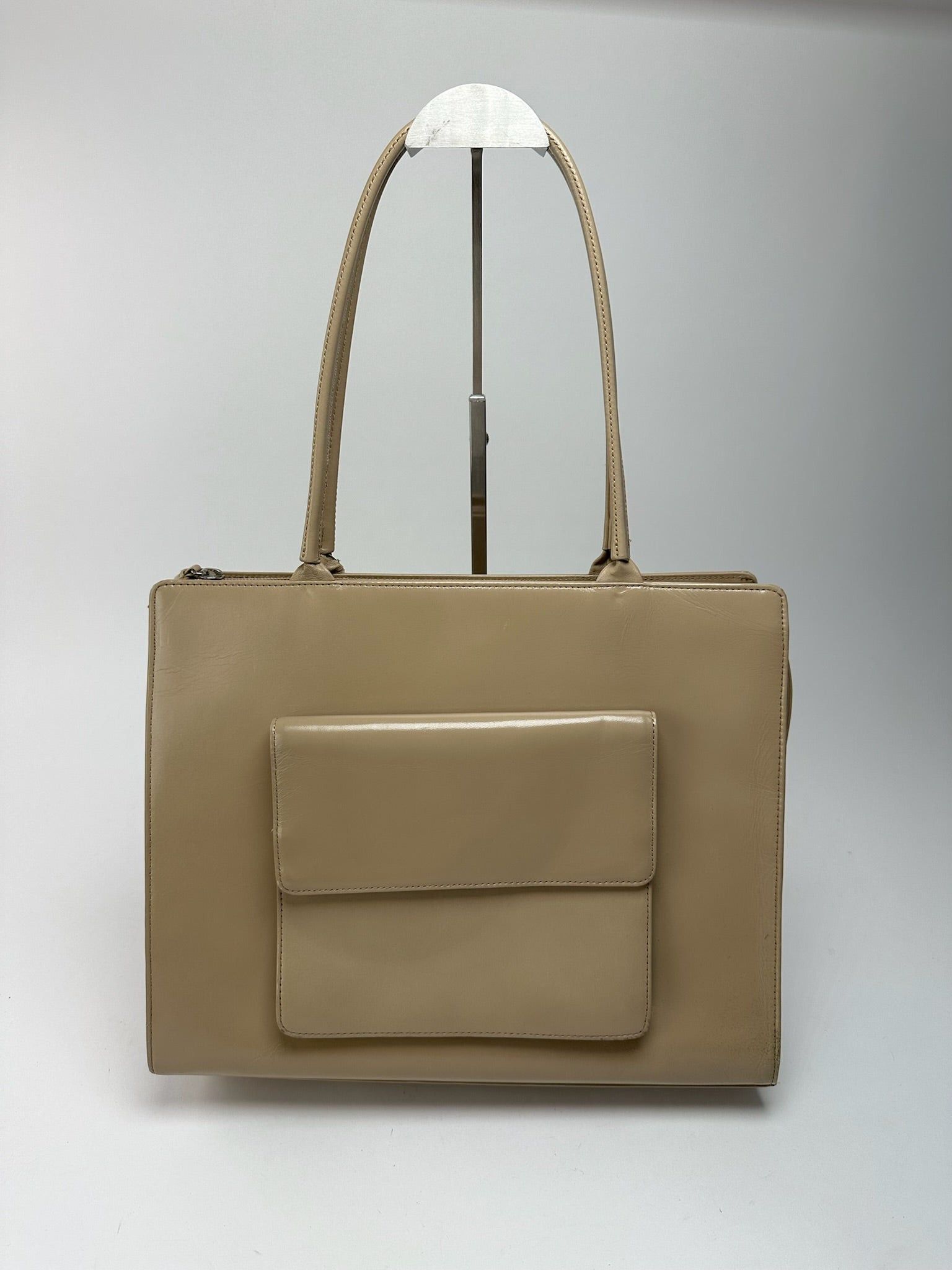 Issey Miyake Vintage Handbag leather beige Size ONE SIZE - 13 Thumbnail