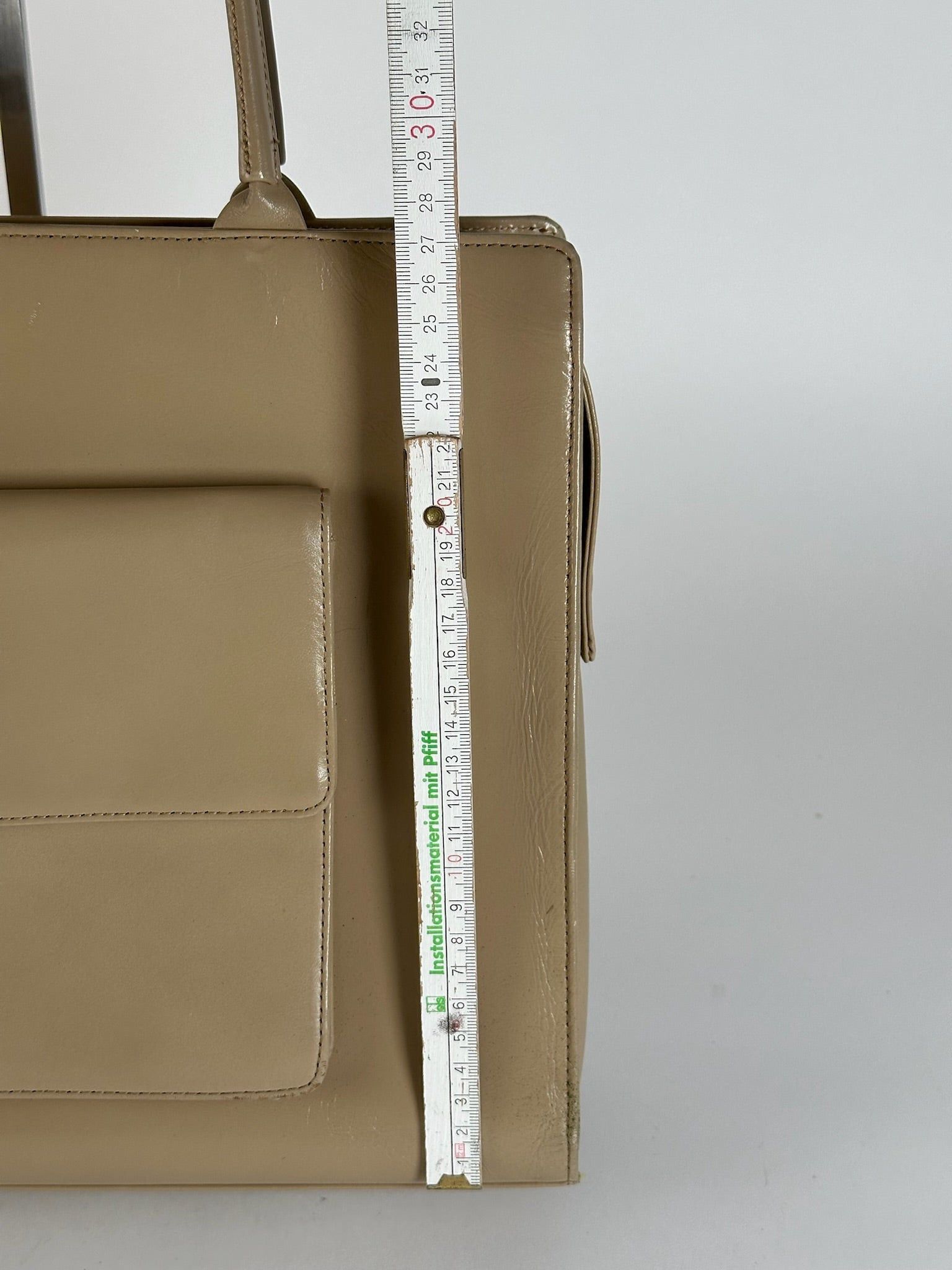 Issey Miyake Vintage Handbag leather beige Size ONE SIZE - 9 Thumbnail
