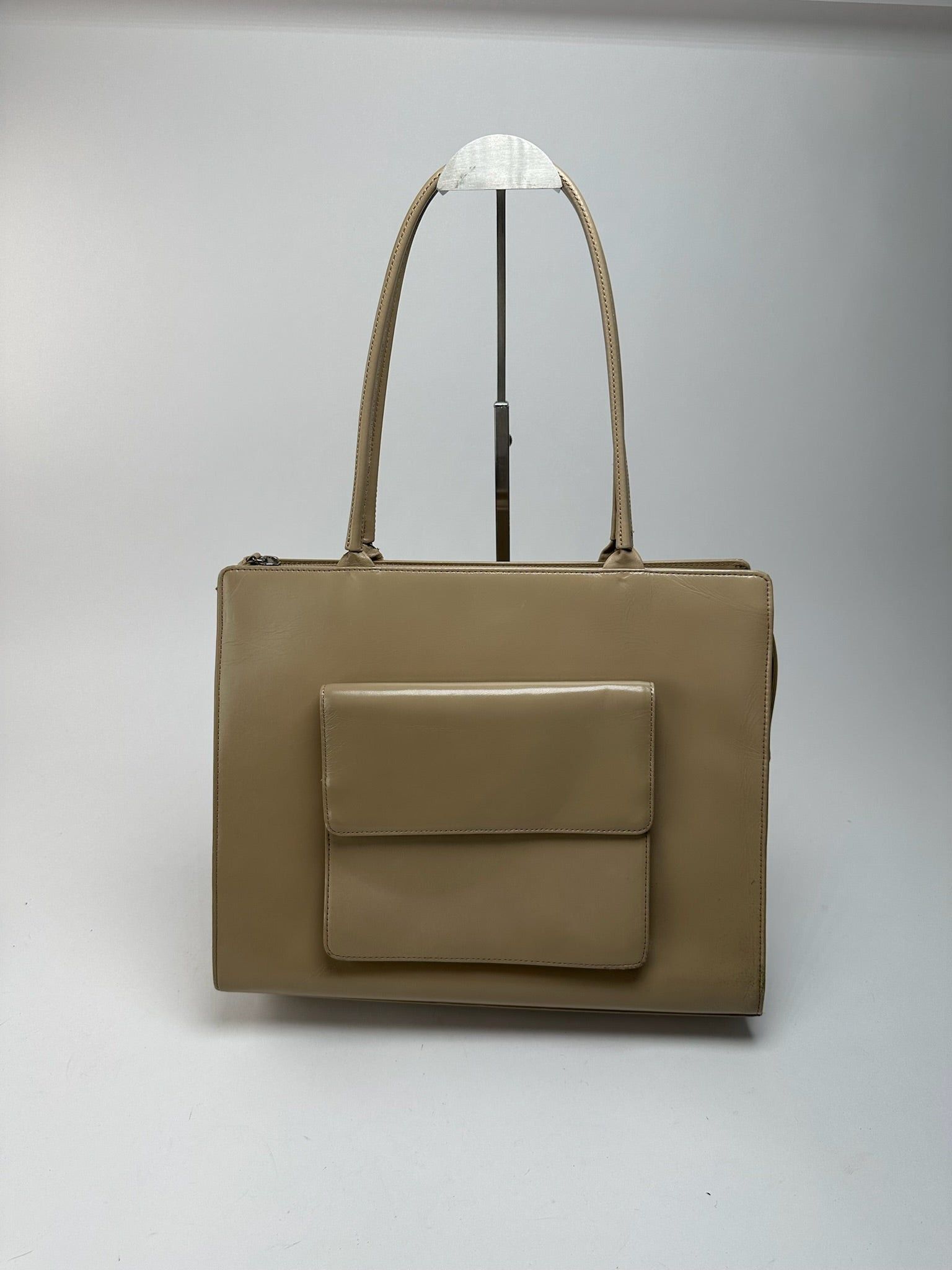 Issey Miyake Vintage Handbag leather beige Size ONE SIZE - 14 Thumbnail